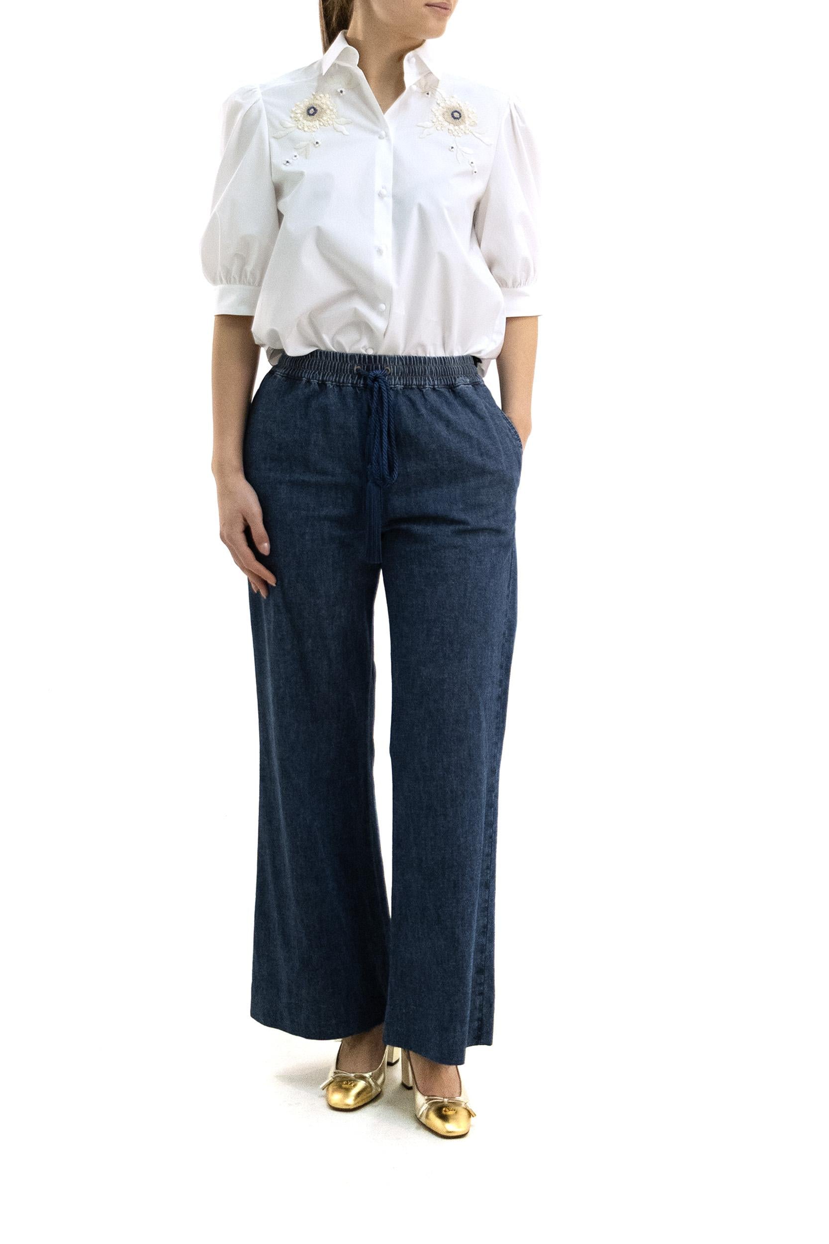 Camicia in cotone di colore bianco<BR/> 8B0AB8G15A6 0BO VALENTINO GARAVANI 