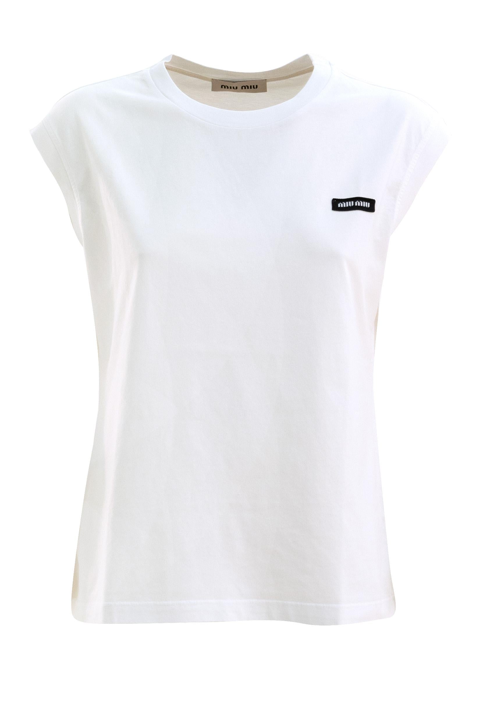 Pack 3 T-shirt<BR/> MJE15 S OOO 17UZ F0UP4 MIU MIU 