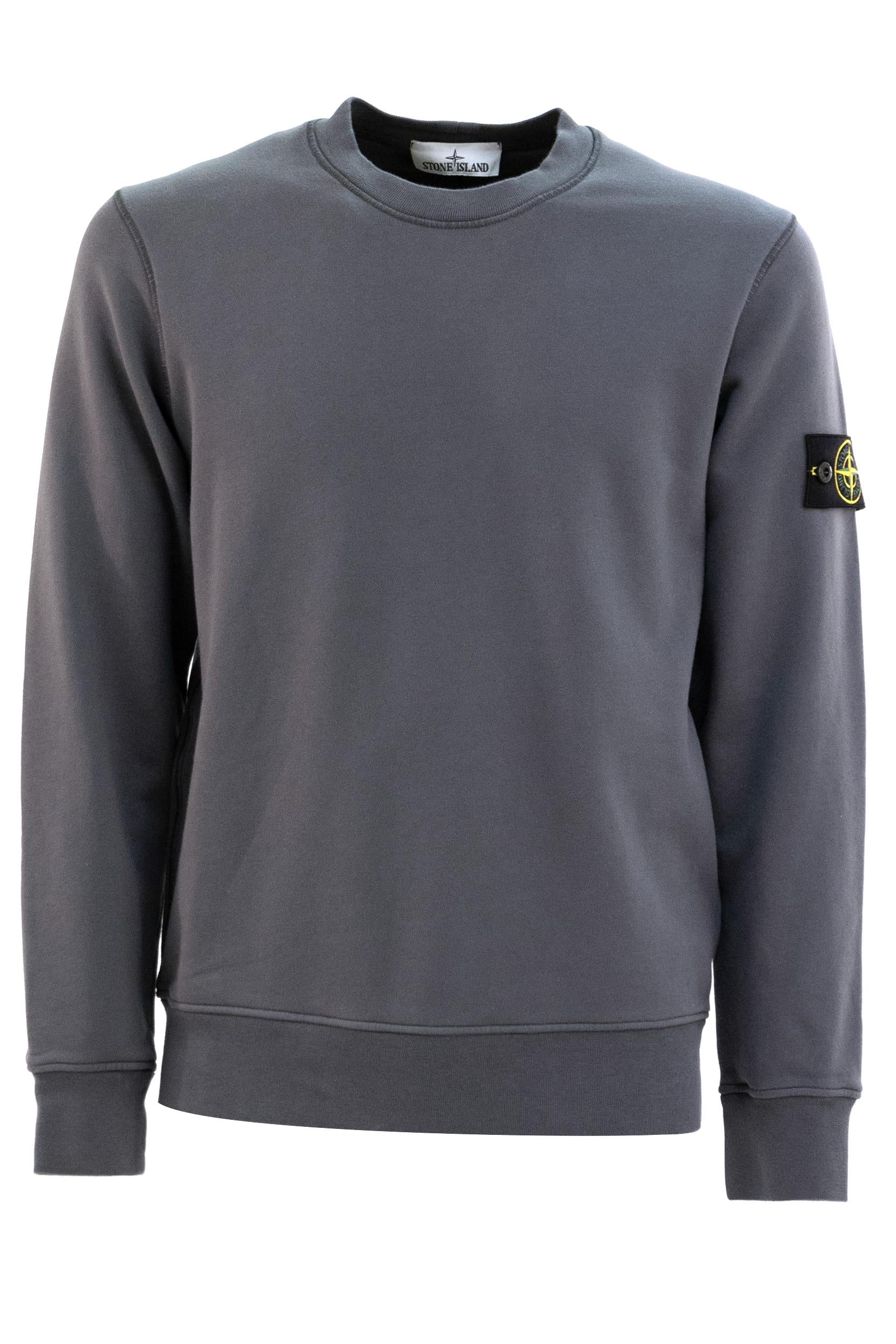 Felpa Girocollo in Cotone<BR/> L1S156100060 S0051 V002D STONE ISLAND 