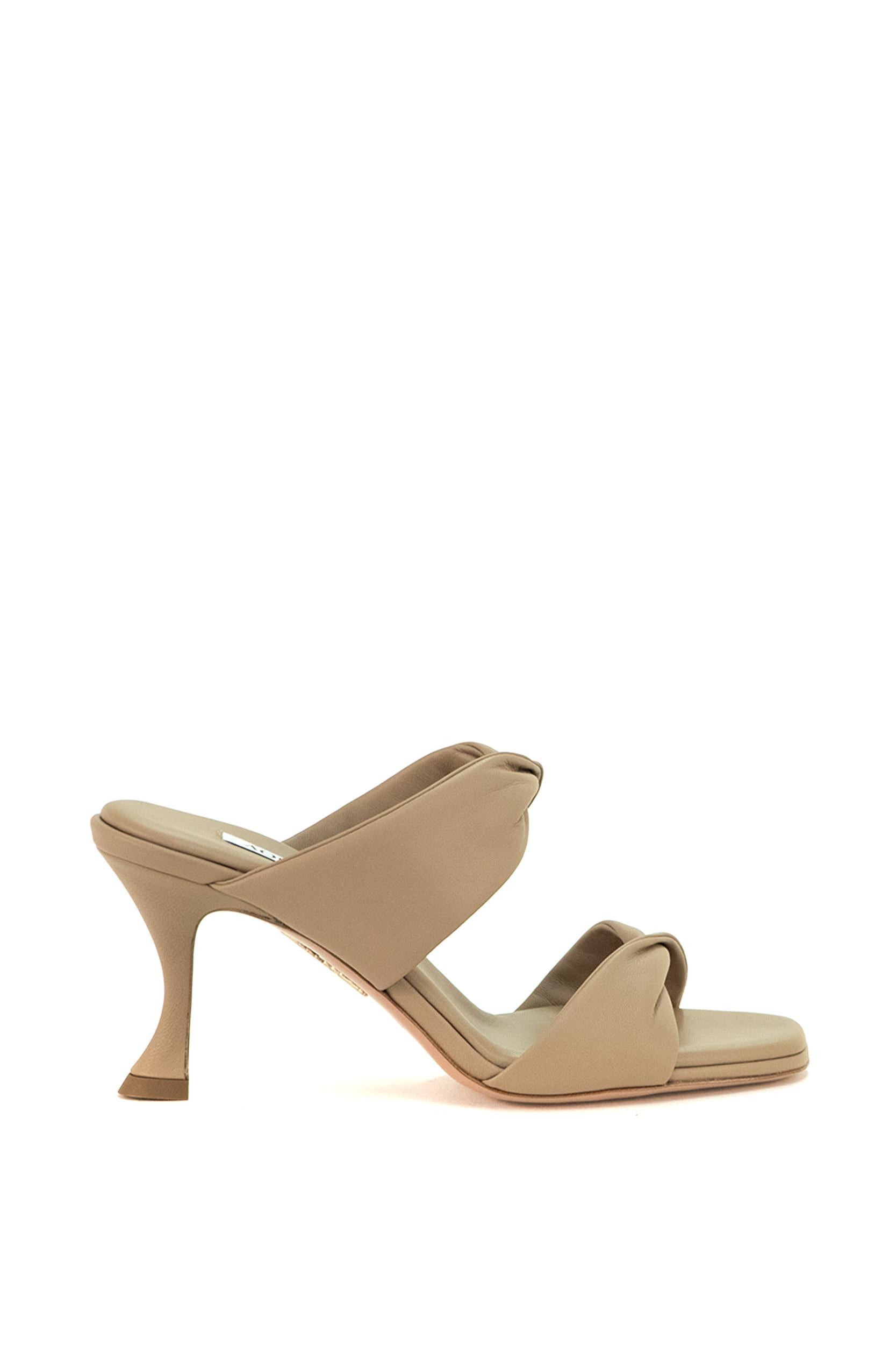 Mule<BR/> TWIMIDS0-NAP-NND NEW NUDE AQUAZZURA 