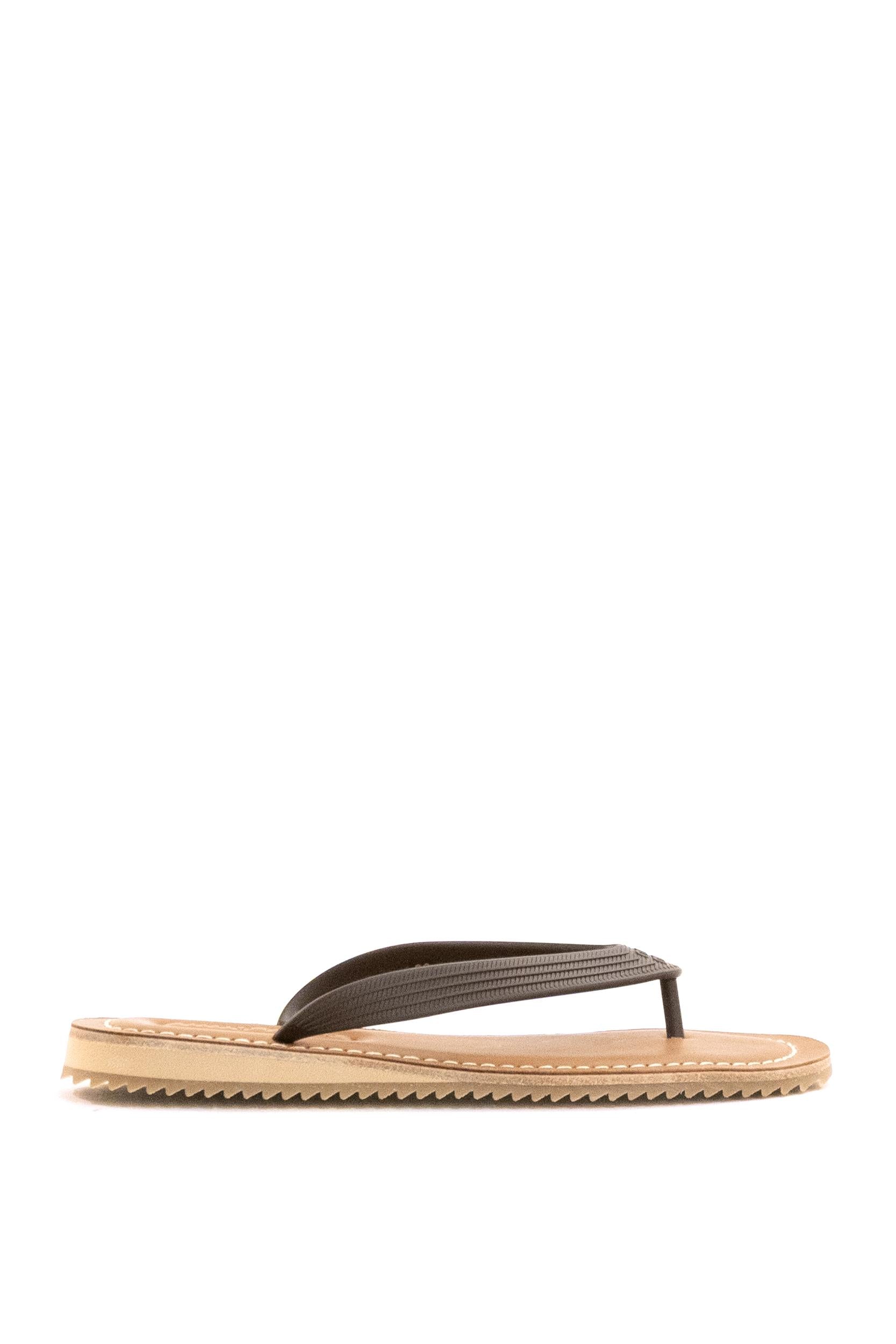 Sandali infradito in gomma color marrone scuro<BR/> 5Y638E F 005 3ZMW F0003 MIU MIU 