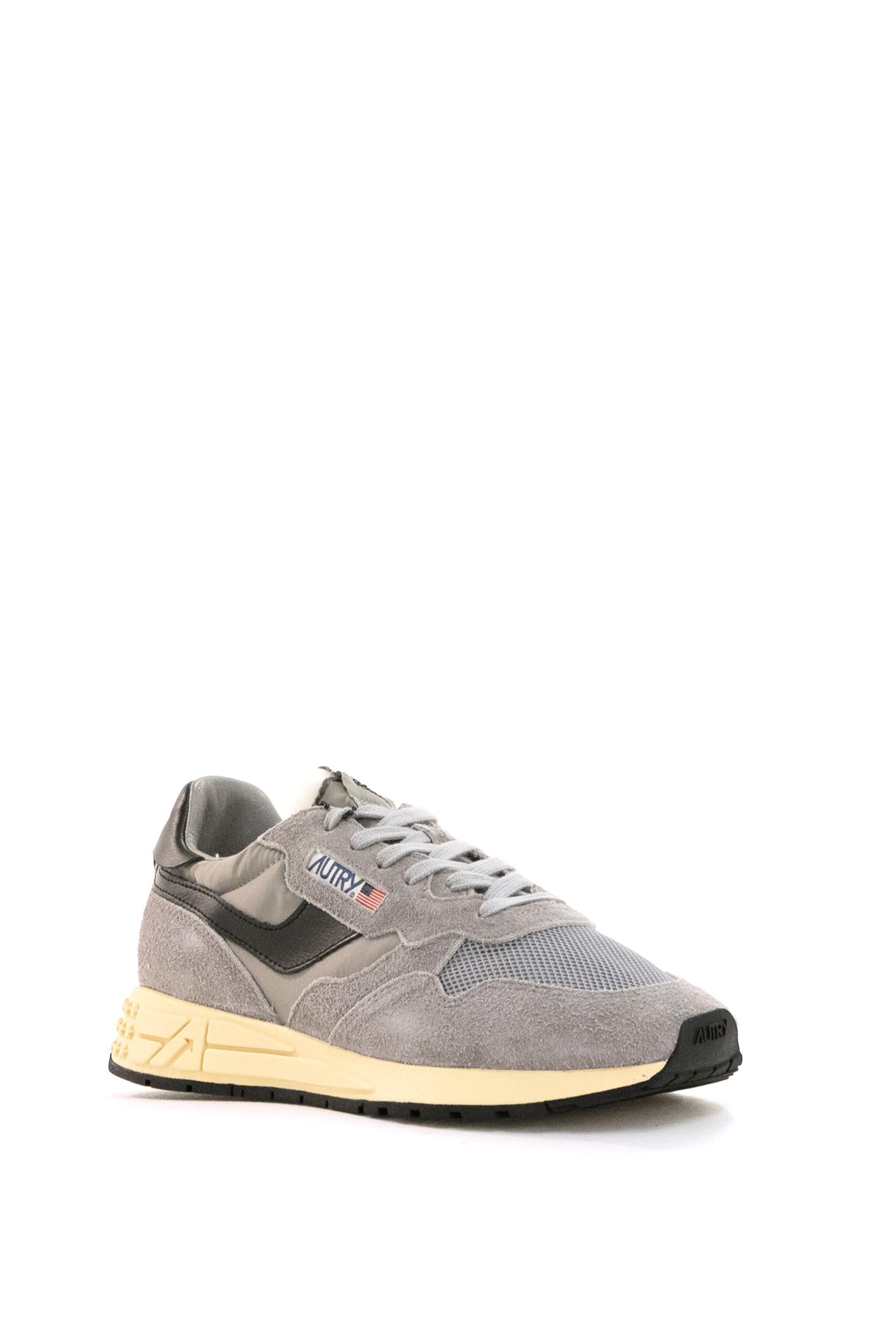 Sneakers Reelwind in nylon e suede di colore grigio<BR/> WWLM UT53 PLUMBEO/BLK AUTRY 