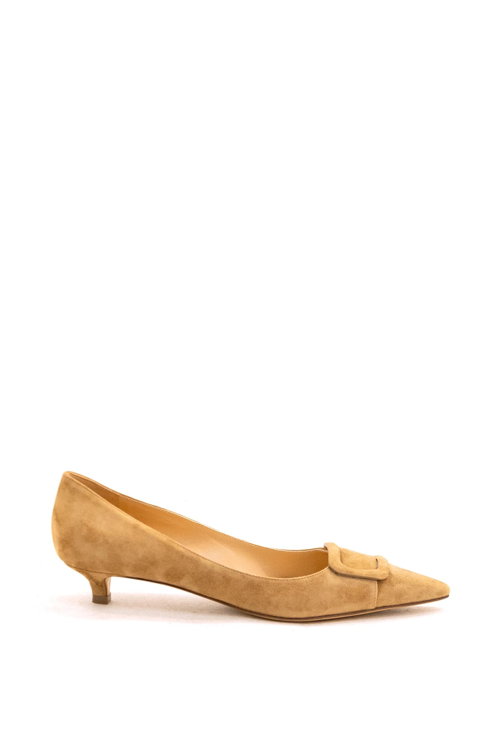 Décolleté in Camoscio Beige<BR/> R1P1012 N201 320 FRANCESCO RUSSO 