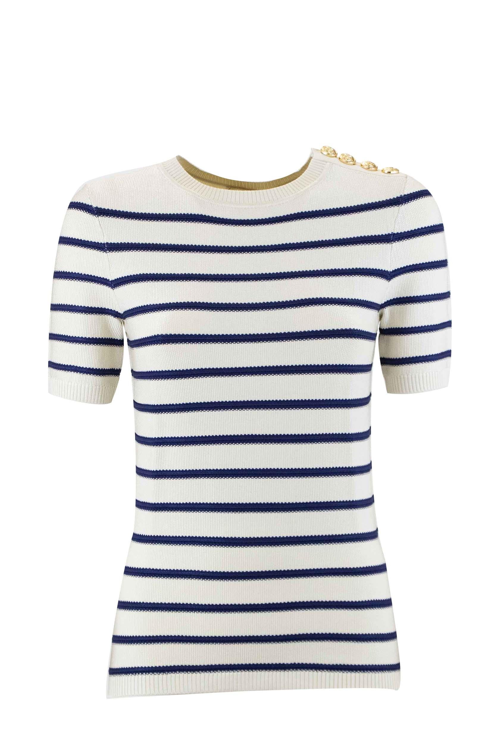 Zimmermann 3167TPOS Maglia a Righe<BR/> 3167TPOS BEIGE ZIMMERMANN 
