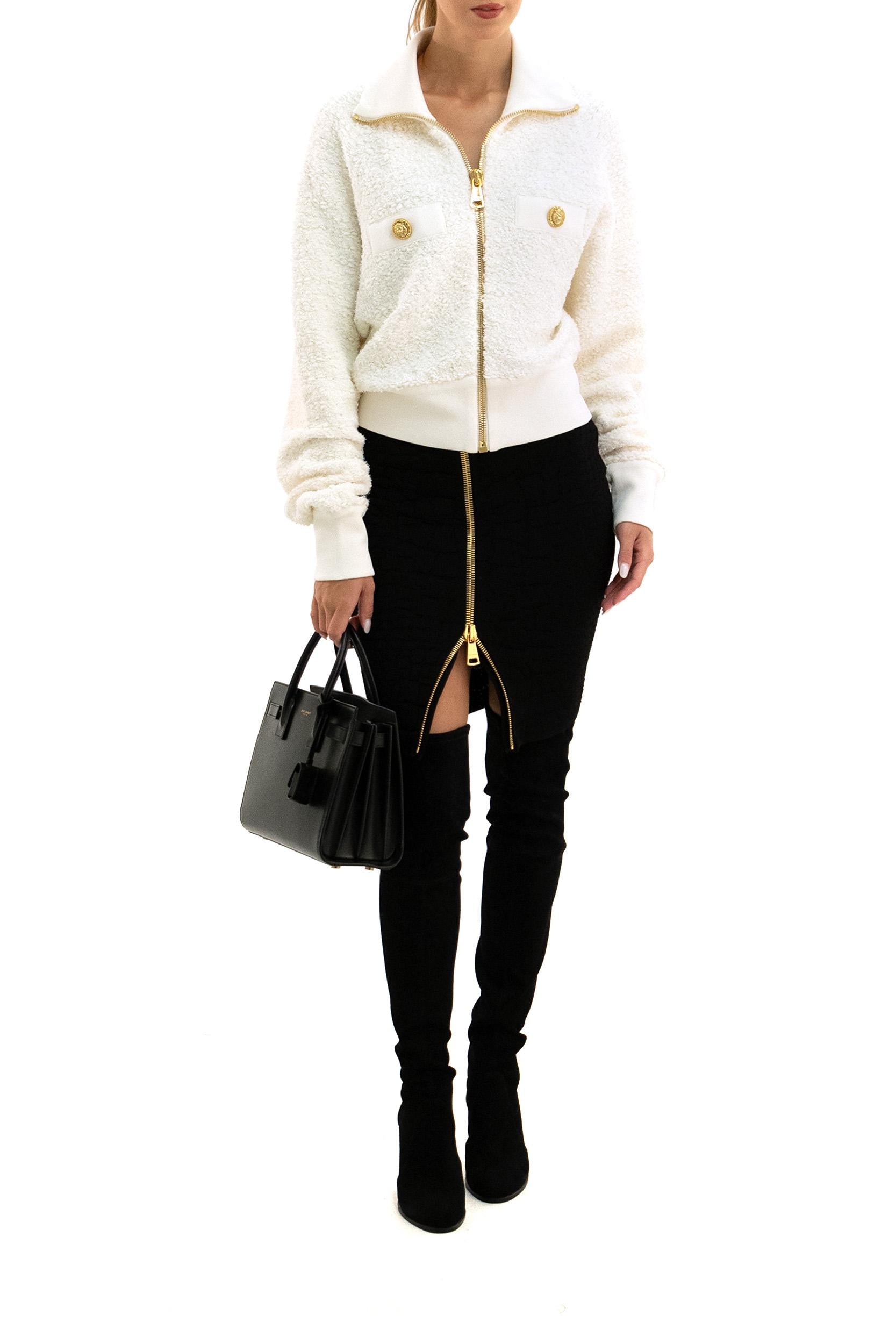 BALMAIN Bomber bianco<BR/> FF0TE200KJ16 0KA BALMAIN 