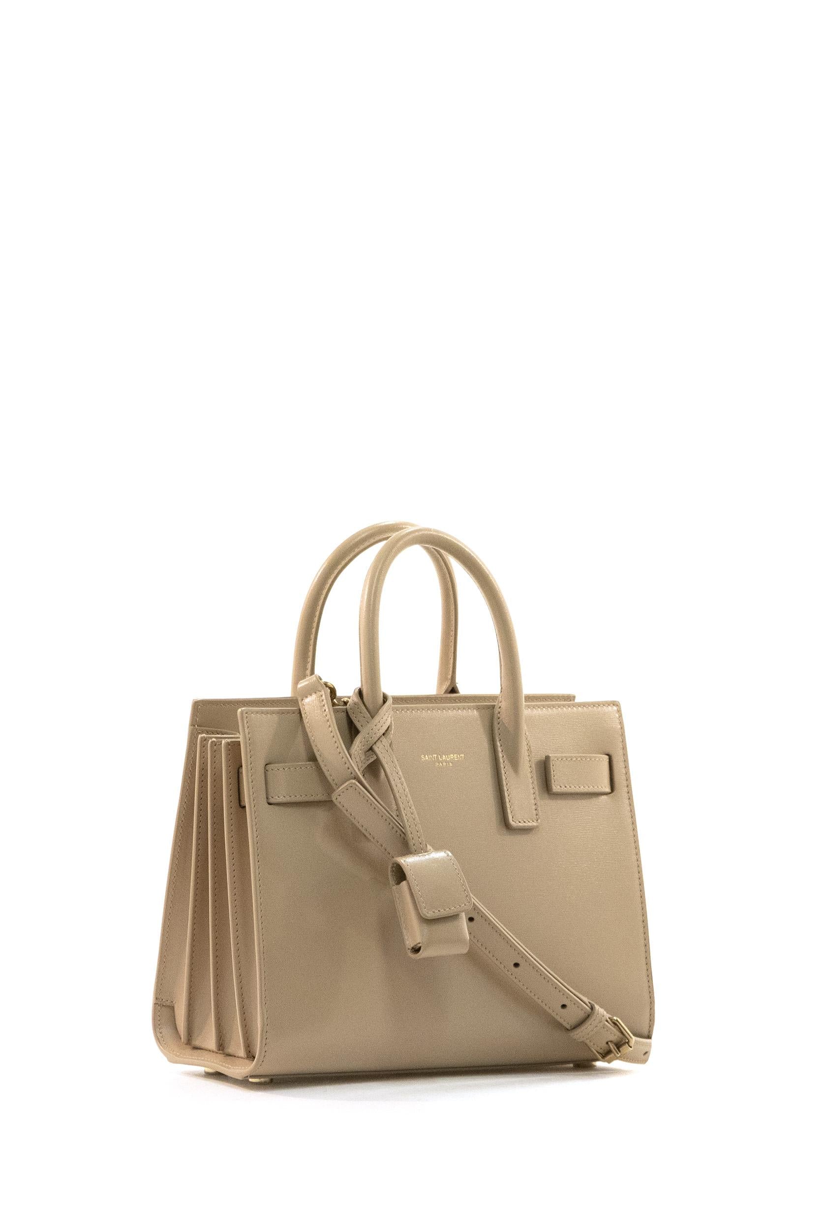 Borsa Sac de Jour Nano in Pelle<BR/> 392035 02G9W 9295 SAINT LAURENT 