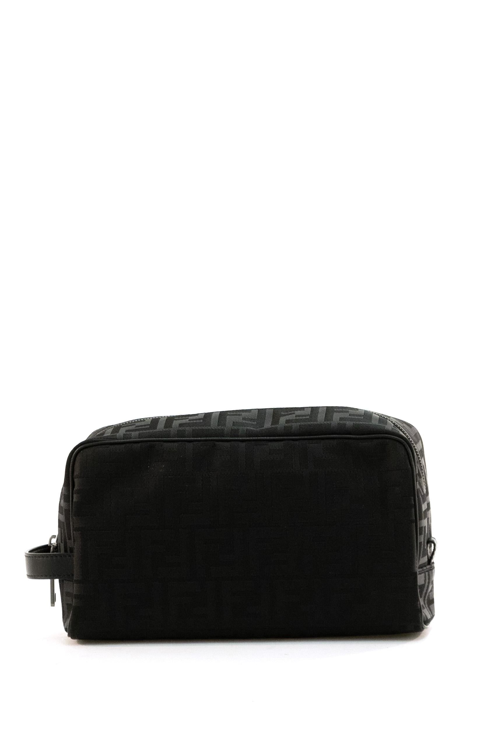 Beauty Case Medium in Nylon FF e Pelle<BR/> 7N0141 AVC6 F1USQ FENDI 
