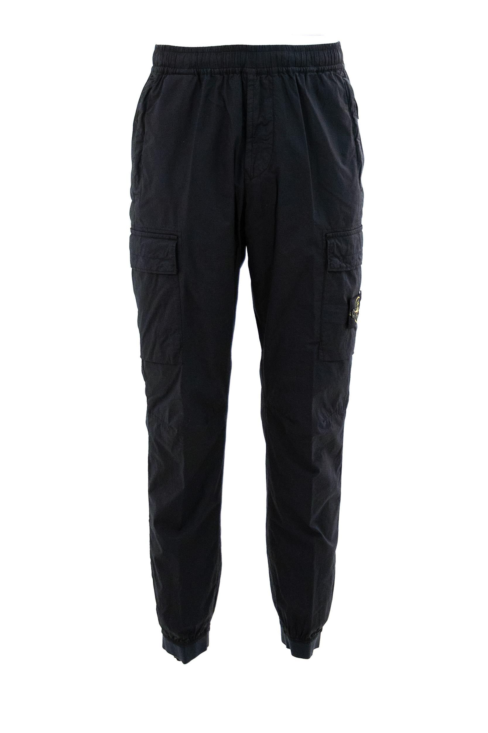 Pantaloni Cargo in Tela di Cotone<BR/> L1S153100031 S0003 V0020 STONE ISLAND 