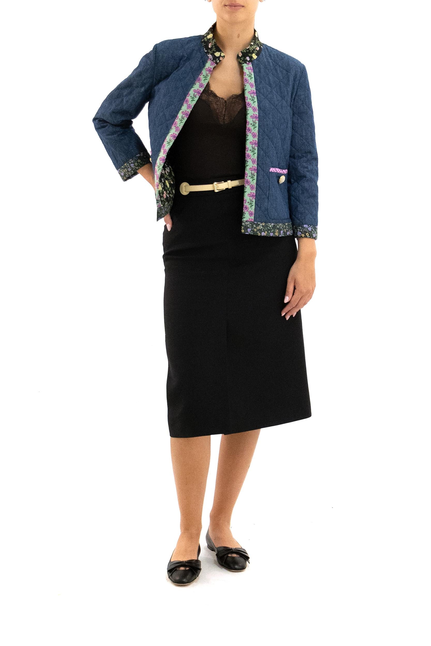 Giacca in Denim Chambray<BR/> 7B3DC3Y09AG CK8 VALENTINO GARAVANI 