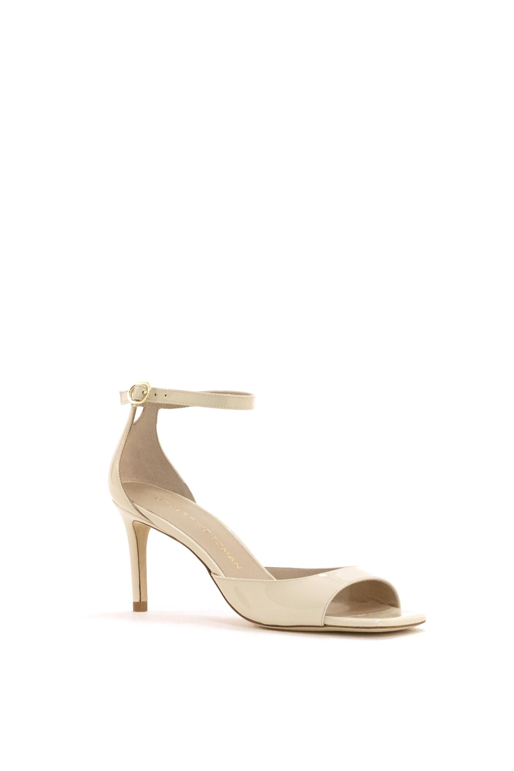 Sandali Nudistia in Vernice<BR/> NUDISTIA 75 SANDAL LINEN STUART WEITZMAN 