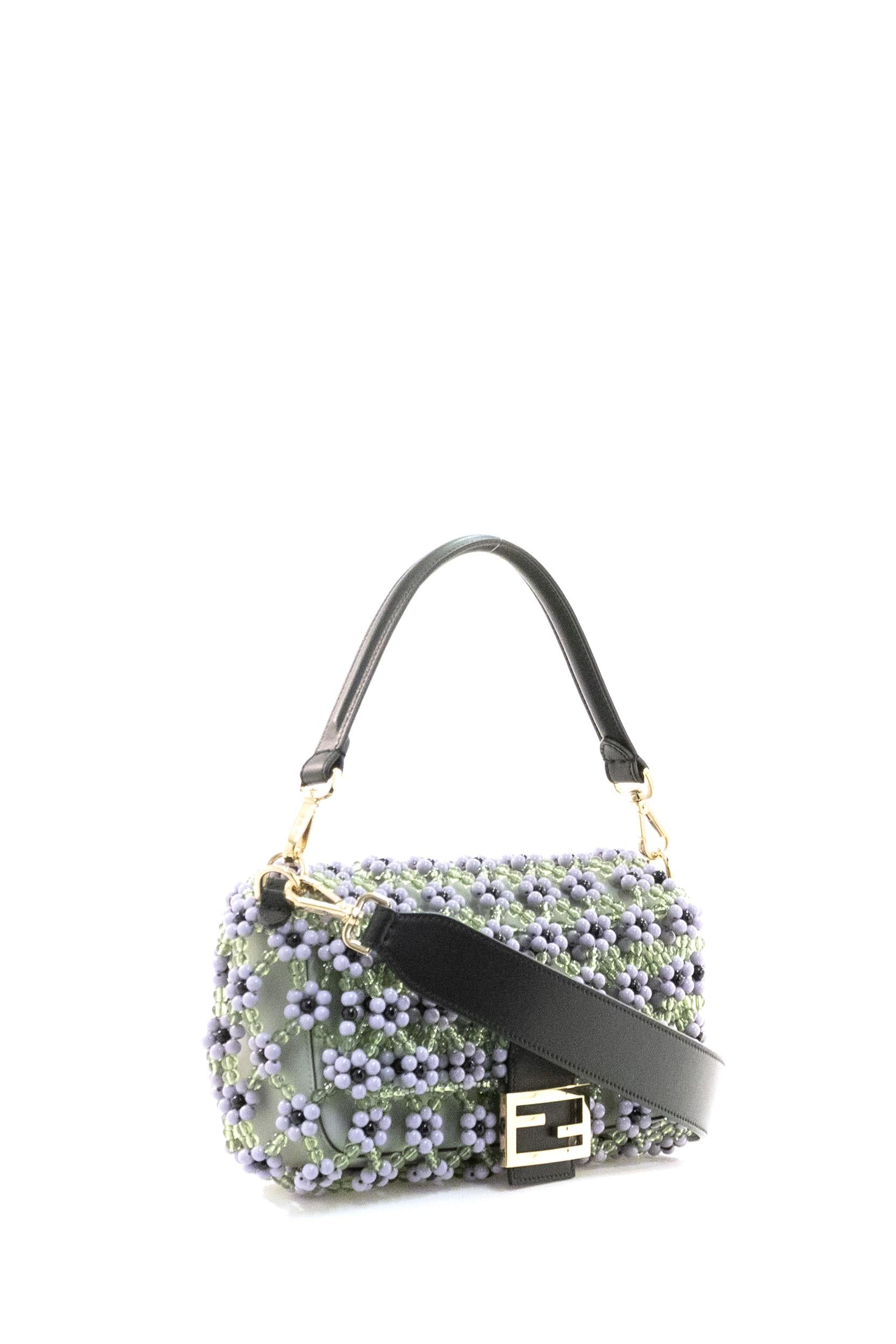 Baguette con motivo floreale di perle multicolore<BR/> 8BR600 AWVQ F1VFL FENDI 