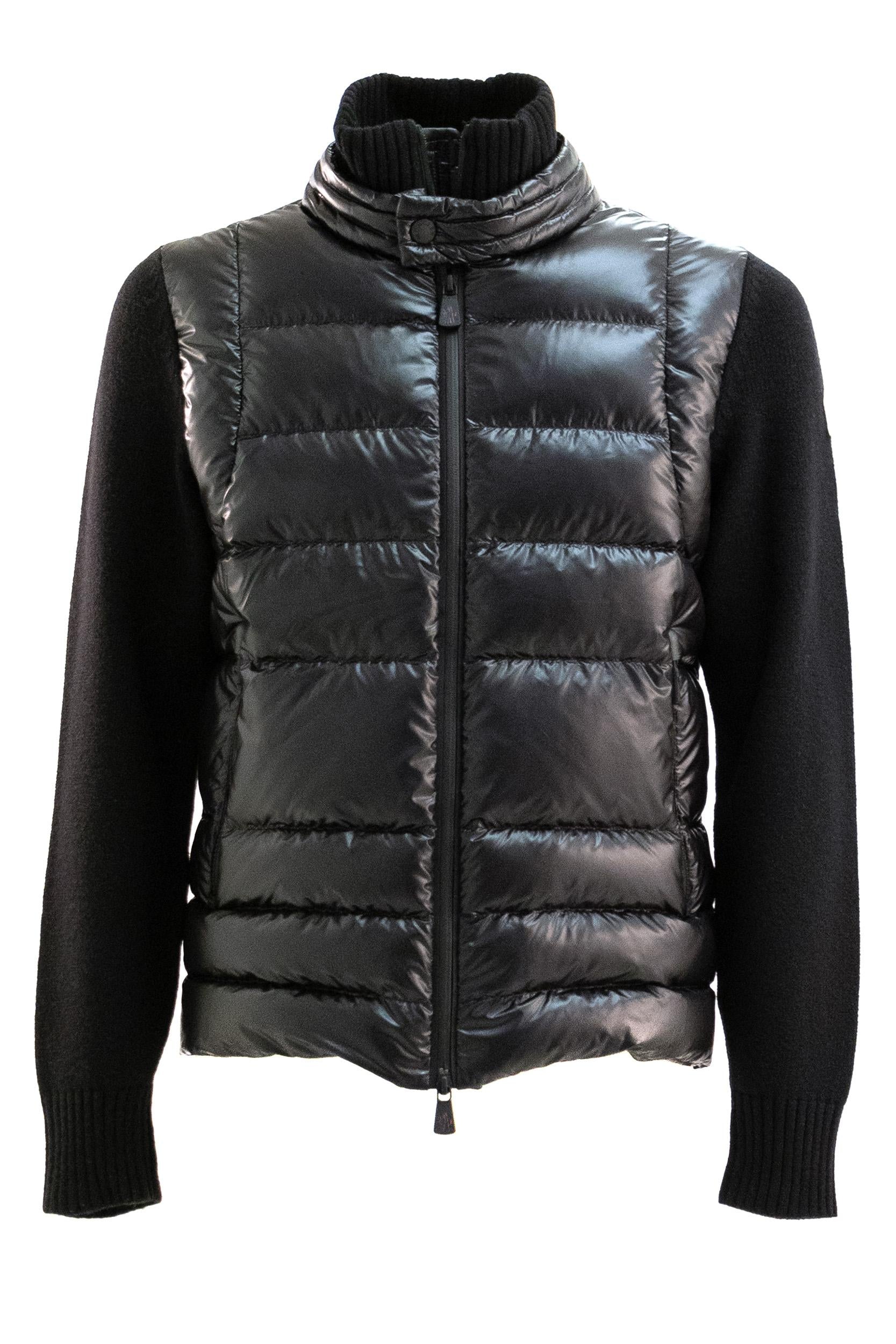Cardigan imbottito di colore nero<BR/> 9B000-09 M1122 999 MONCLER GRENOBLE 