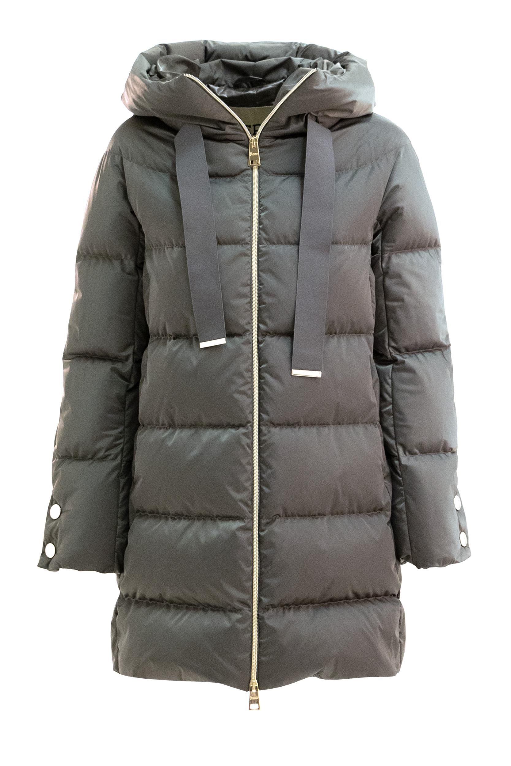 Piumino in nylon di colore grigio <BR/> PI1304D 12170Z 9480 HERNO 