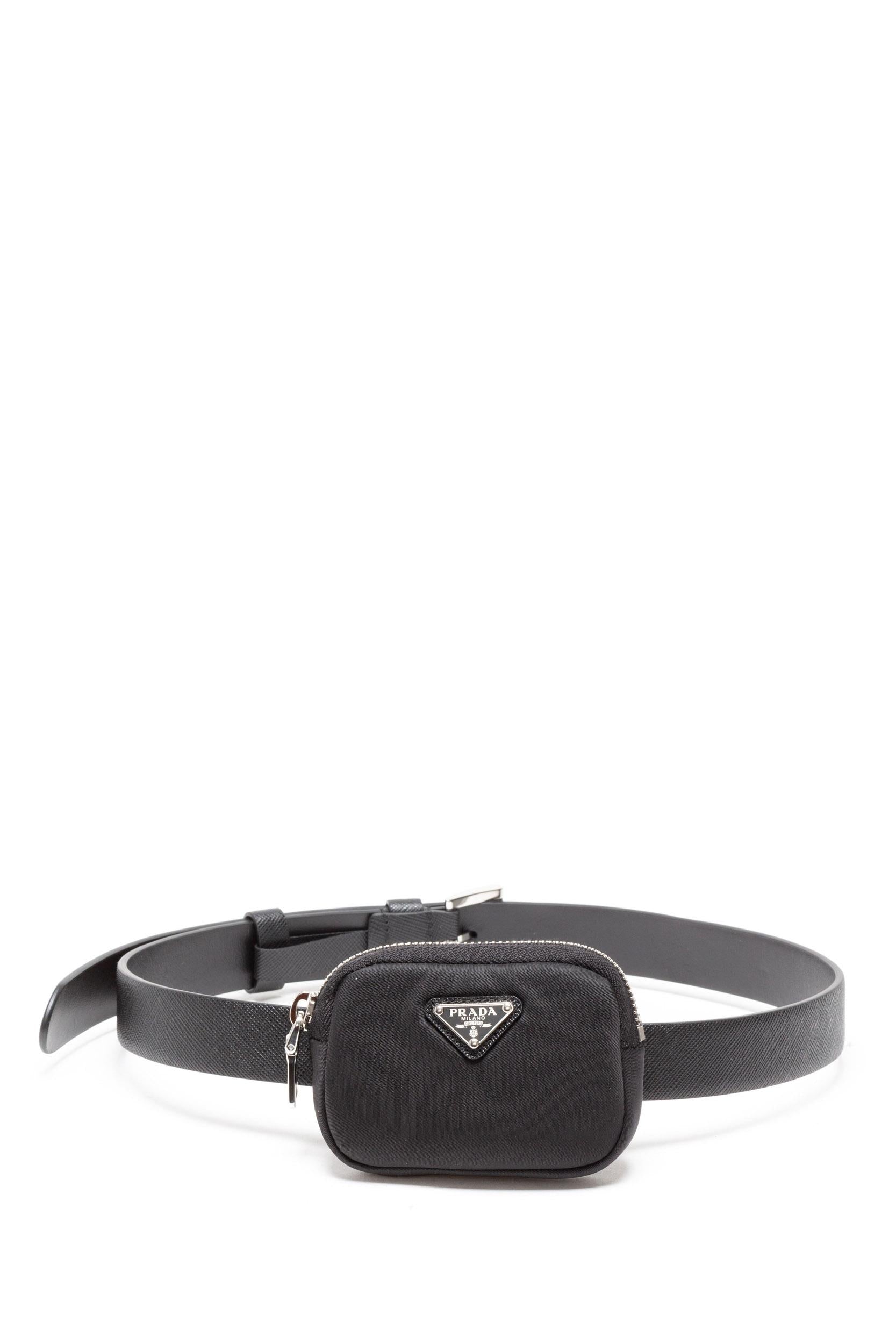 Cintura in Pelle Saffiano con Pouch<BR/> 1CM237 053 F0632 PRADA 