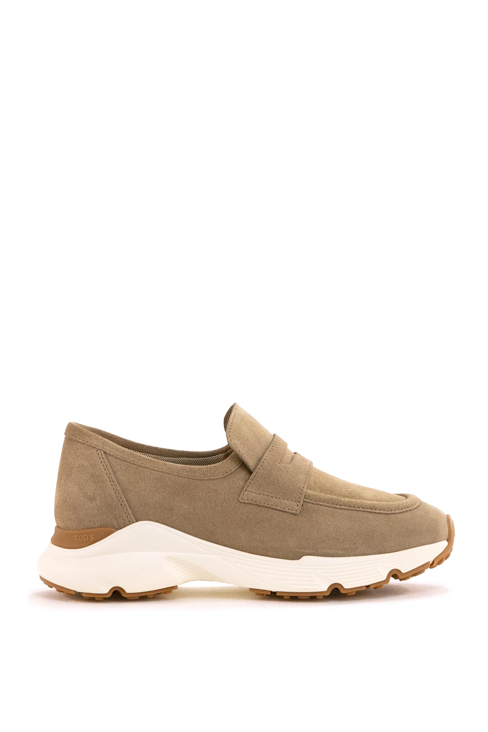 Mocassino Sportivo in Pelle Scamosciata<BR/> XXW54C0JC41RE0 S812 TOD'S 
