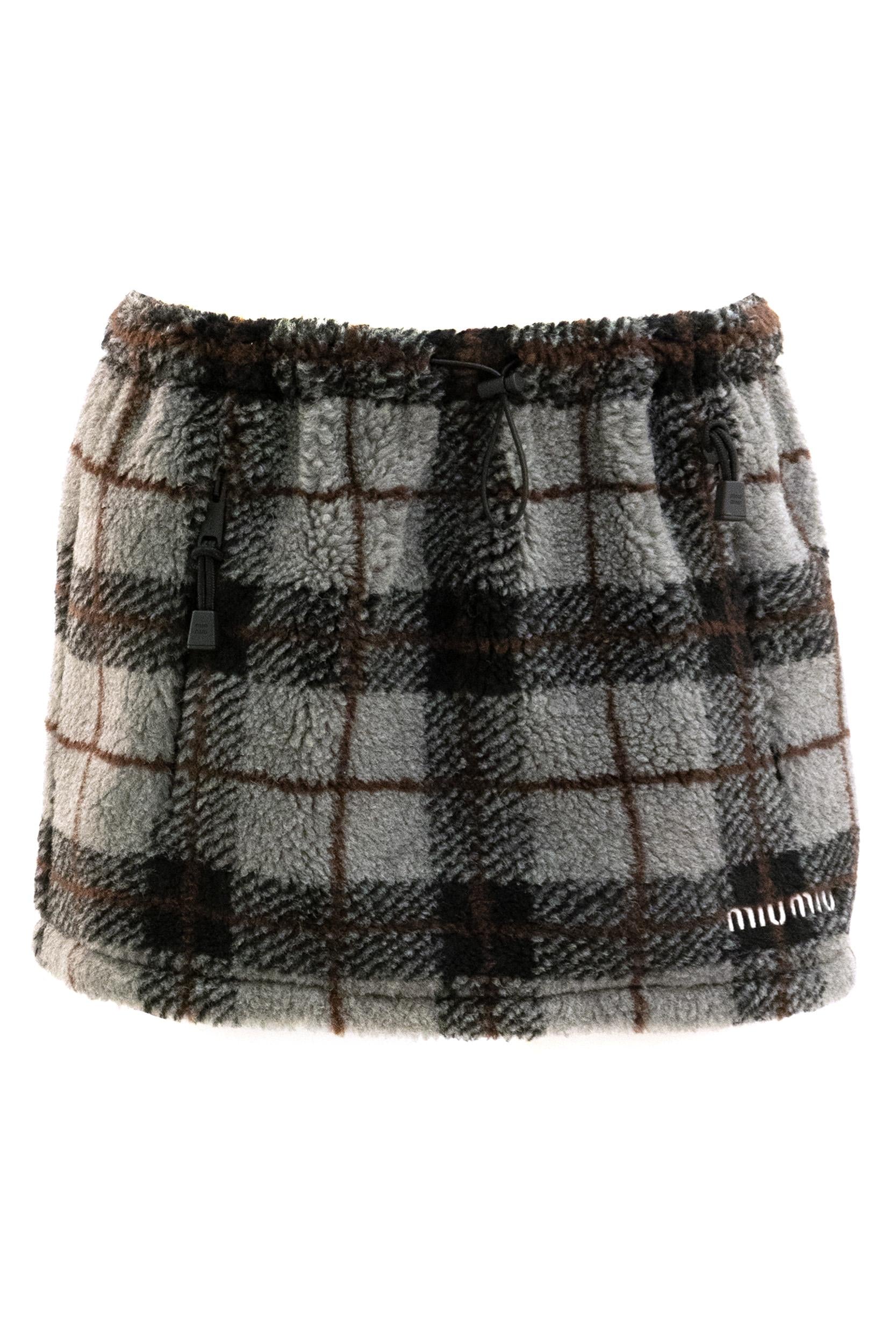 Gonna in teddy check <BR/> MG2518 S OOO 18ZQ F0BD9 MIU MIU 