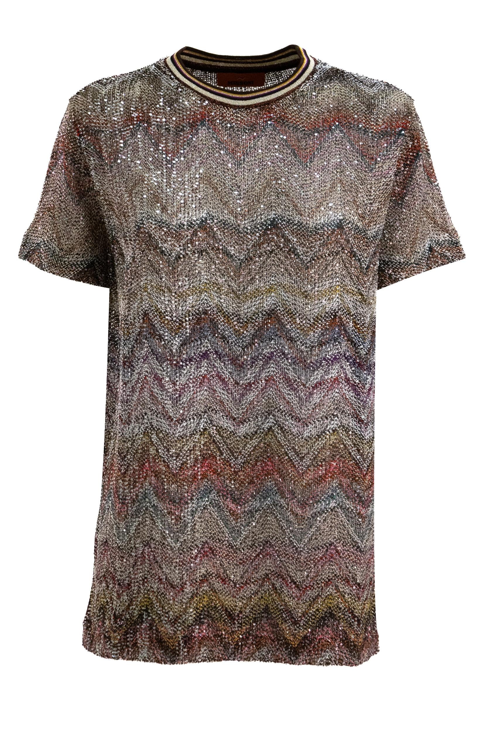 T-shirt<BR/> DS25WL04-BC005G S01HU MISSONI 