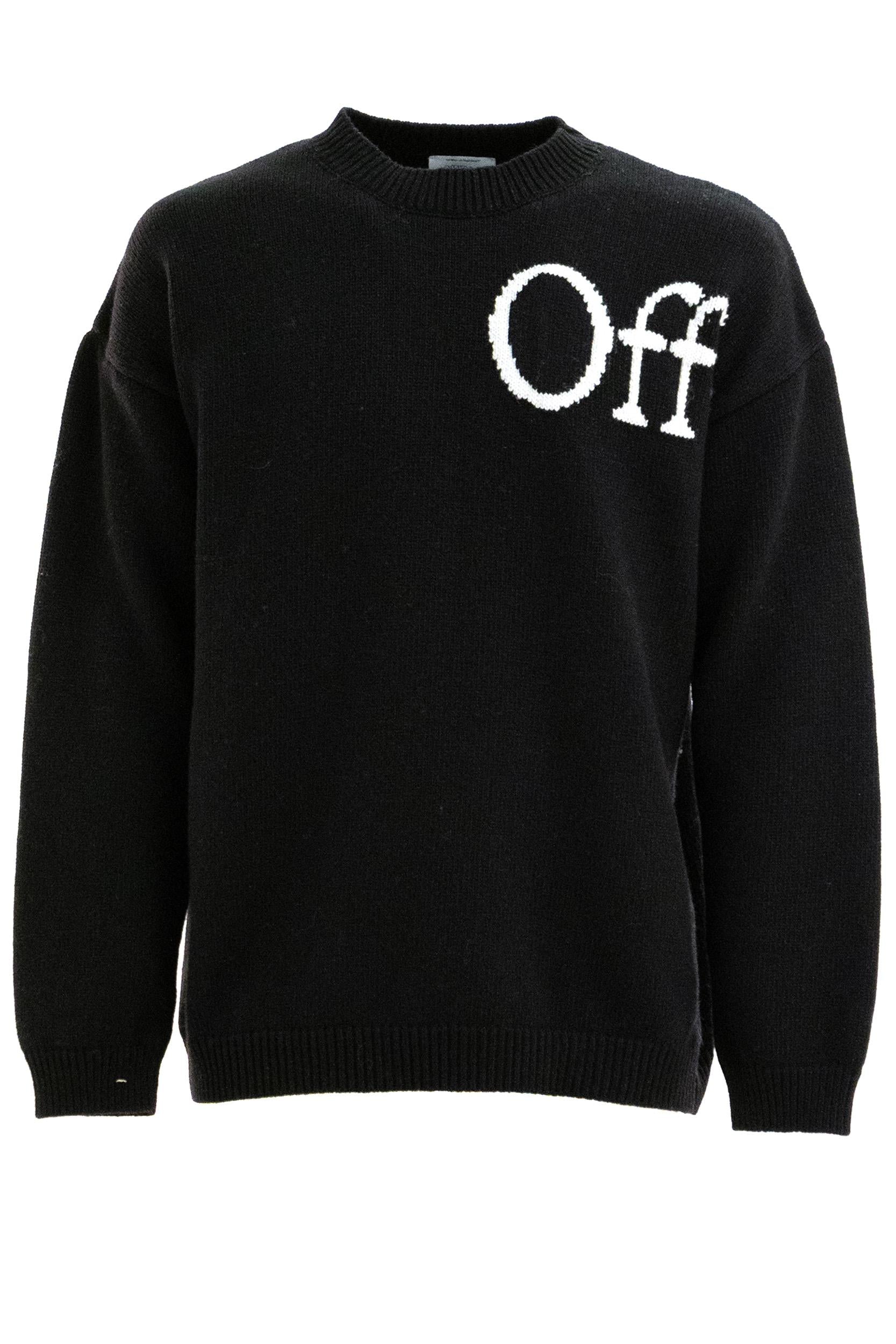 Pullover<BR/> OMHE20QF25KNI001 100B OFF WHITE 