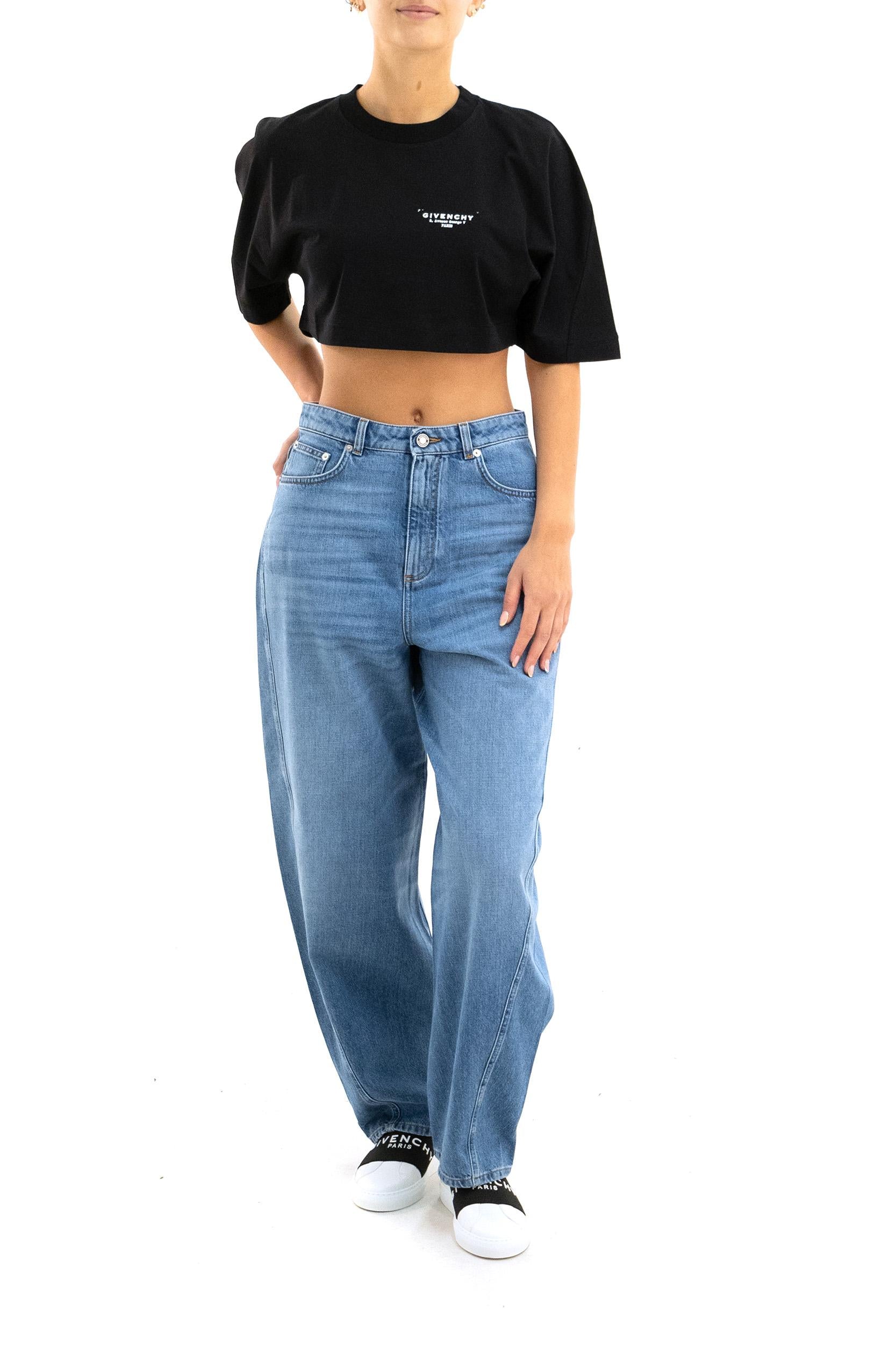 T-shirt<BR/> BW70FKP75N 001 GIVENCHY 