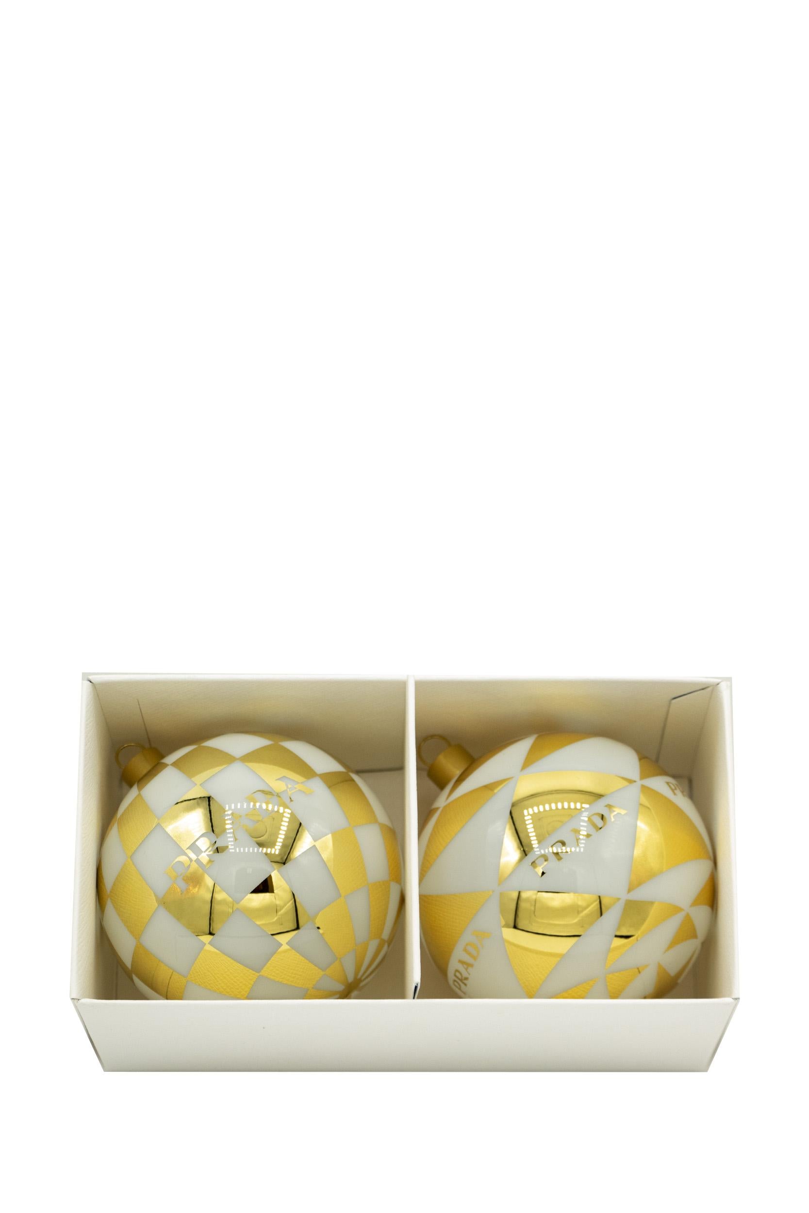 PRADA Set di palle di Natale in vetro<BR/> 2QI003 2DR7 F056X PRADA 
