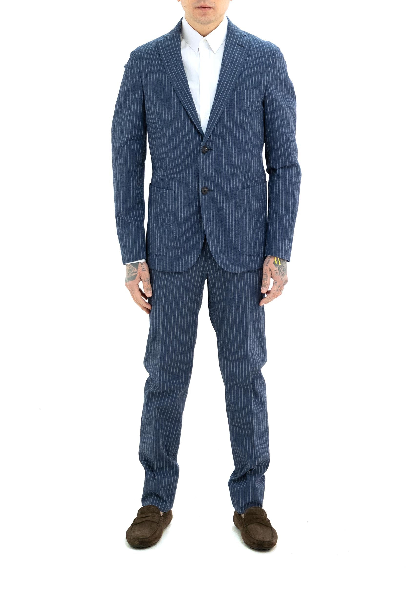Pantaloni Gessati<BR/> 1T0035 90448 810 INCOTEX 