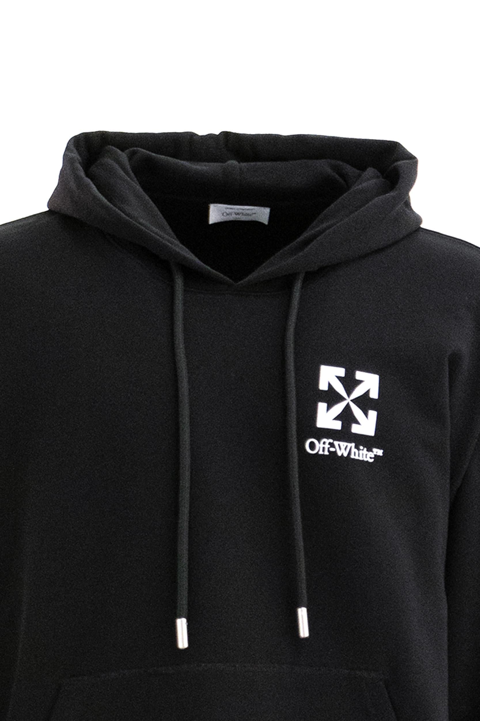 Felpa Arrow<BR/> OMBB085F25FLE015 1001 OFF WHITE 