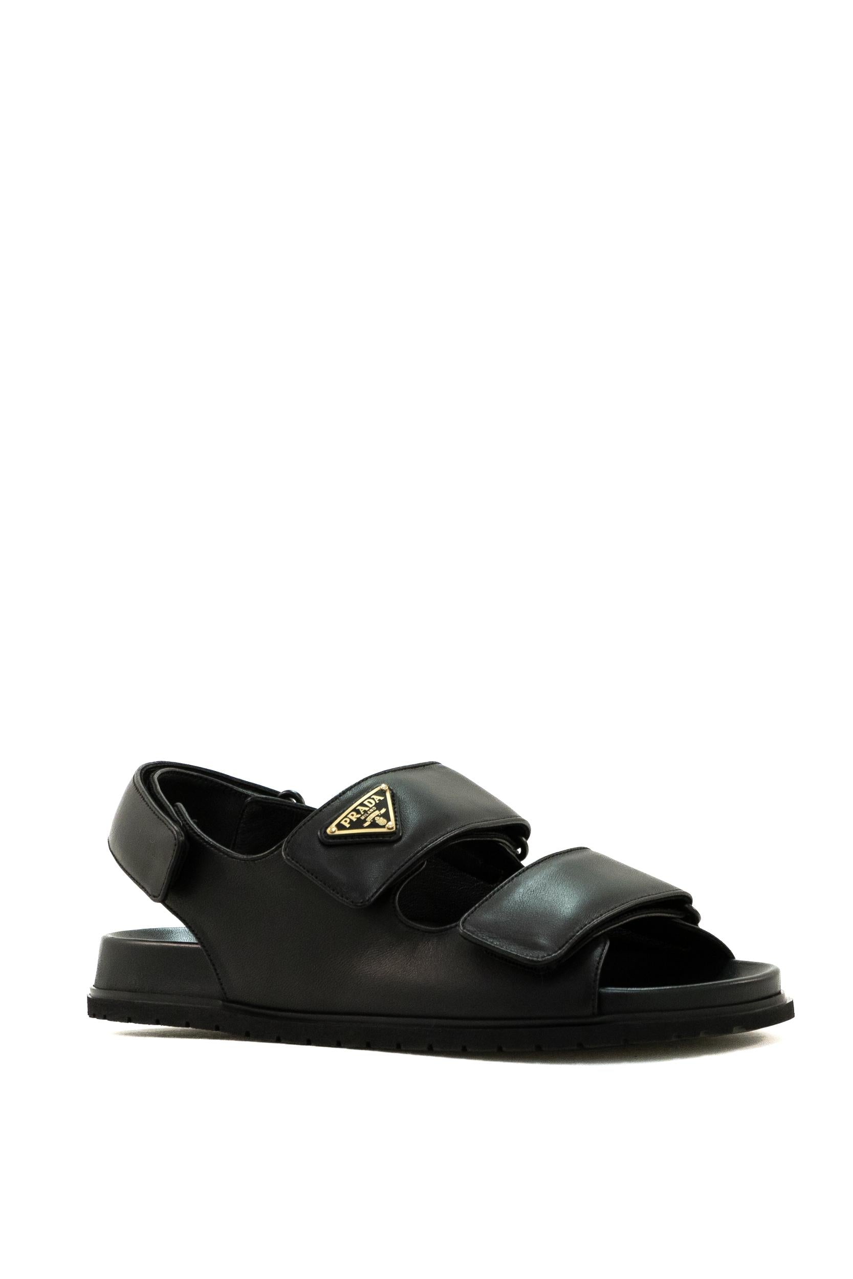 Sandali flat<BR/> 1X894N F 010 038 F0002 PRADA 