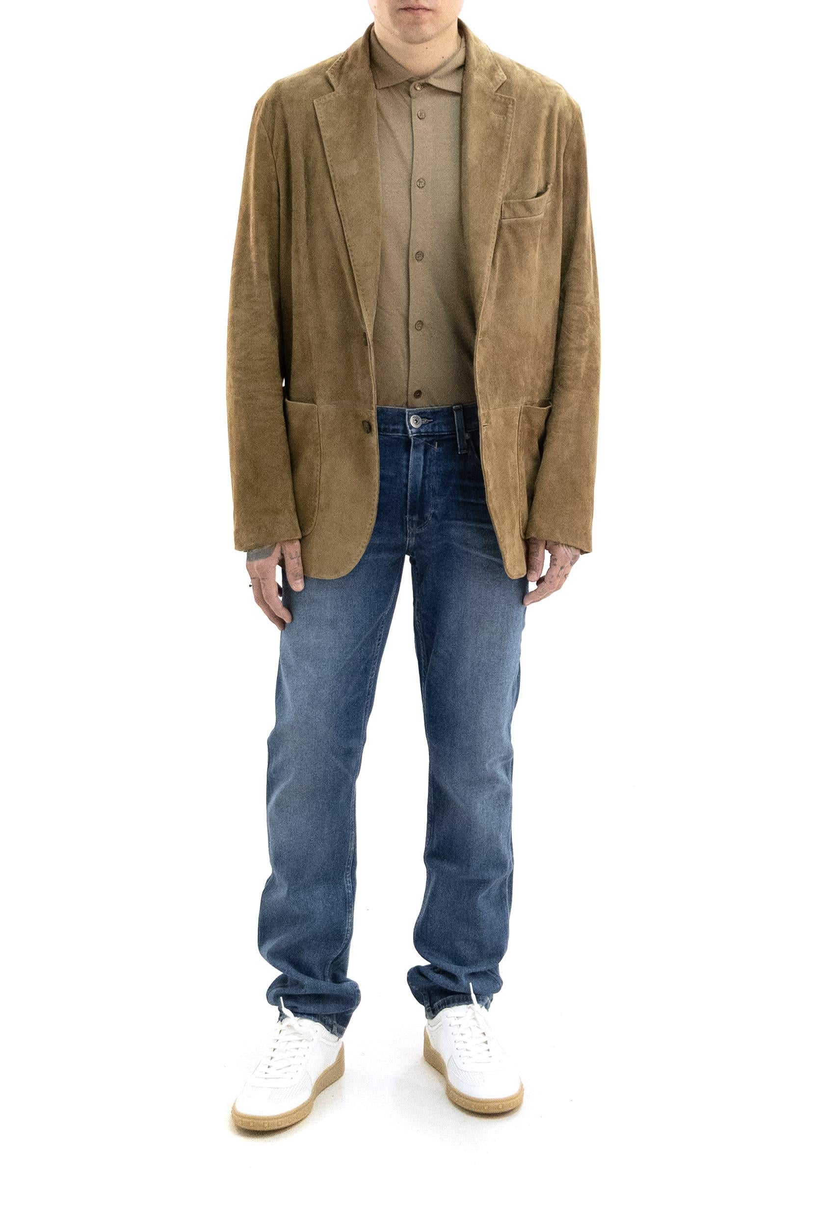 Blazer in Pelle Scamosciata<BR/> NGM74520340VWD S406 FAY 