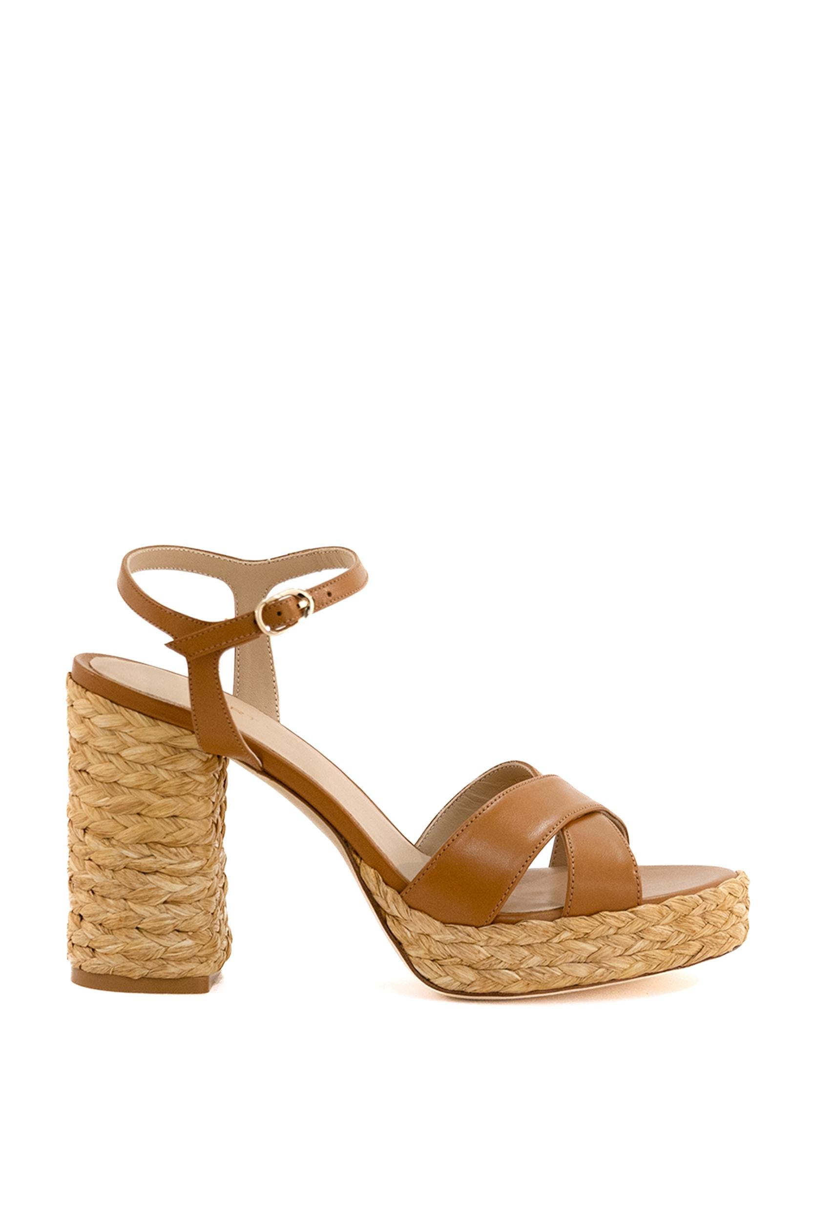 Sandali Dayana<BR/> DAYANA PLATFORM MACCHIATO/NATURAL STUART WEITZMAN 