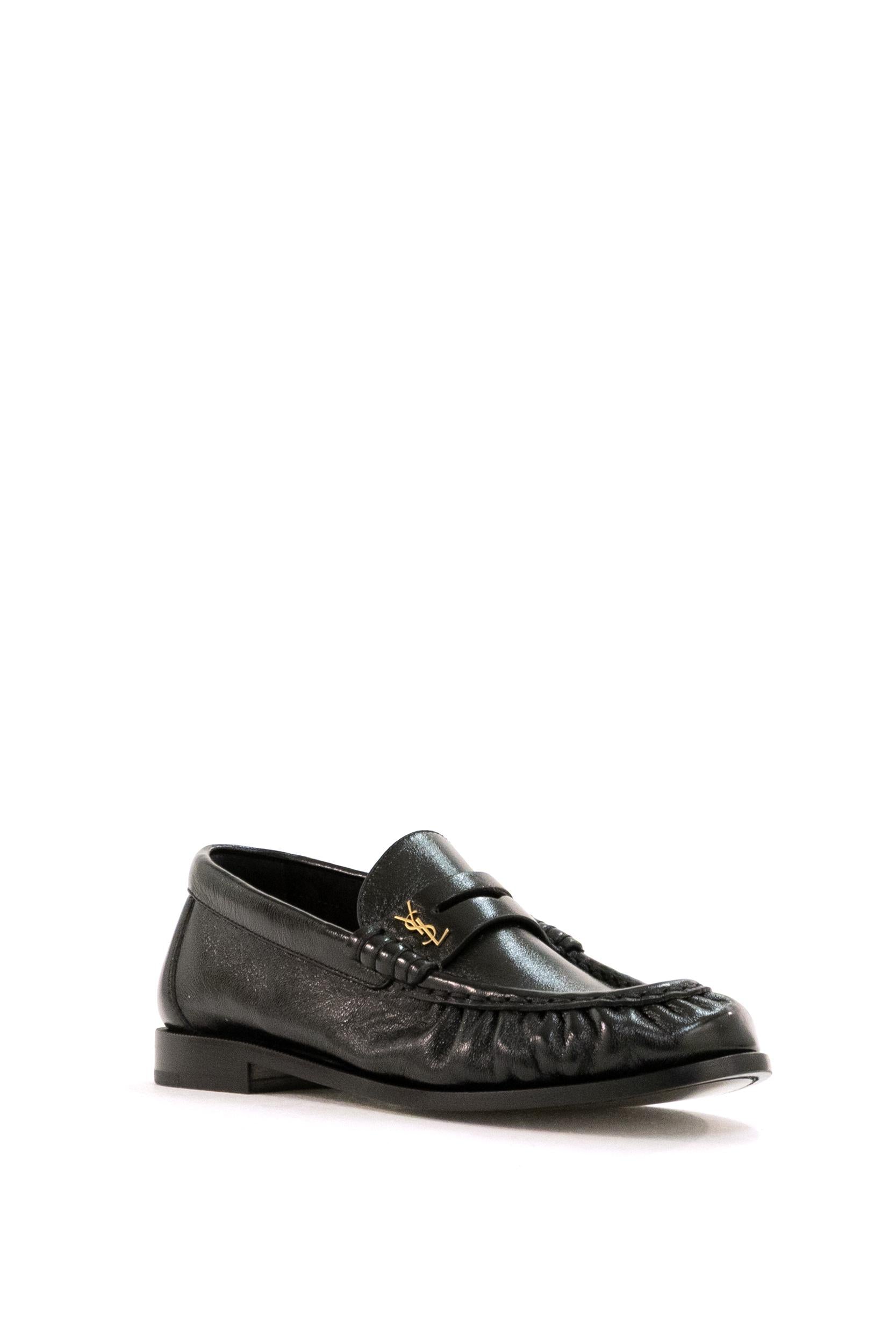 Mocassini Le Loafer in Nappa<BR/> 818908 AA00K 1000 SAINT LAURENT 