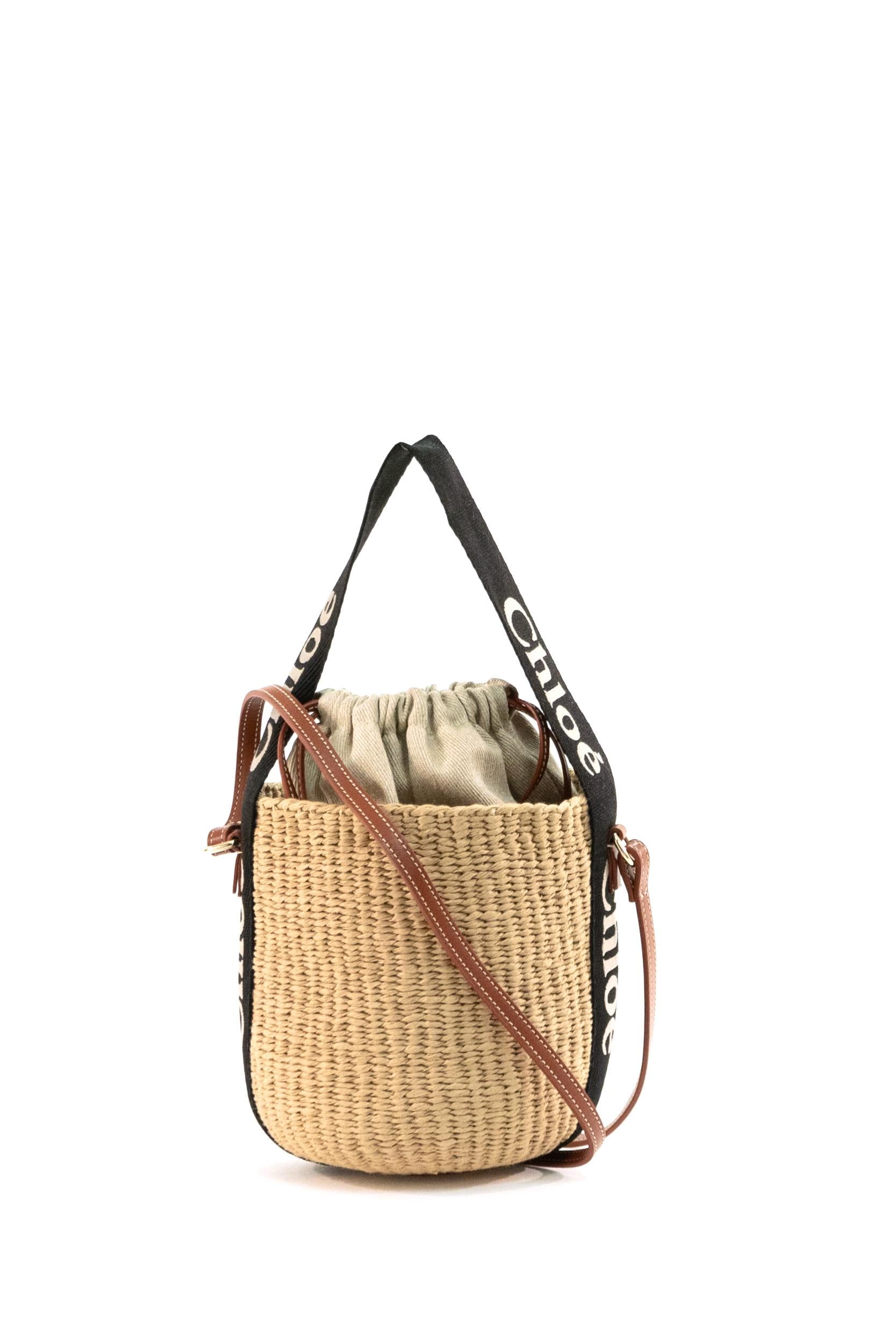 Borsa a secchiello Woody in carta equo-solidale <BR/> C23AS381L18 915 CHLOE' 