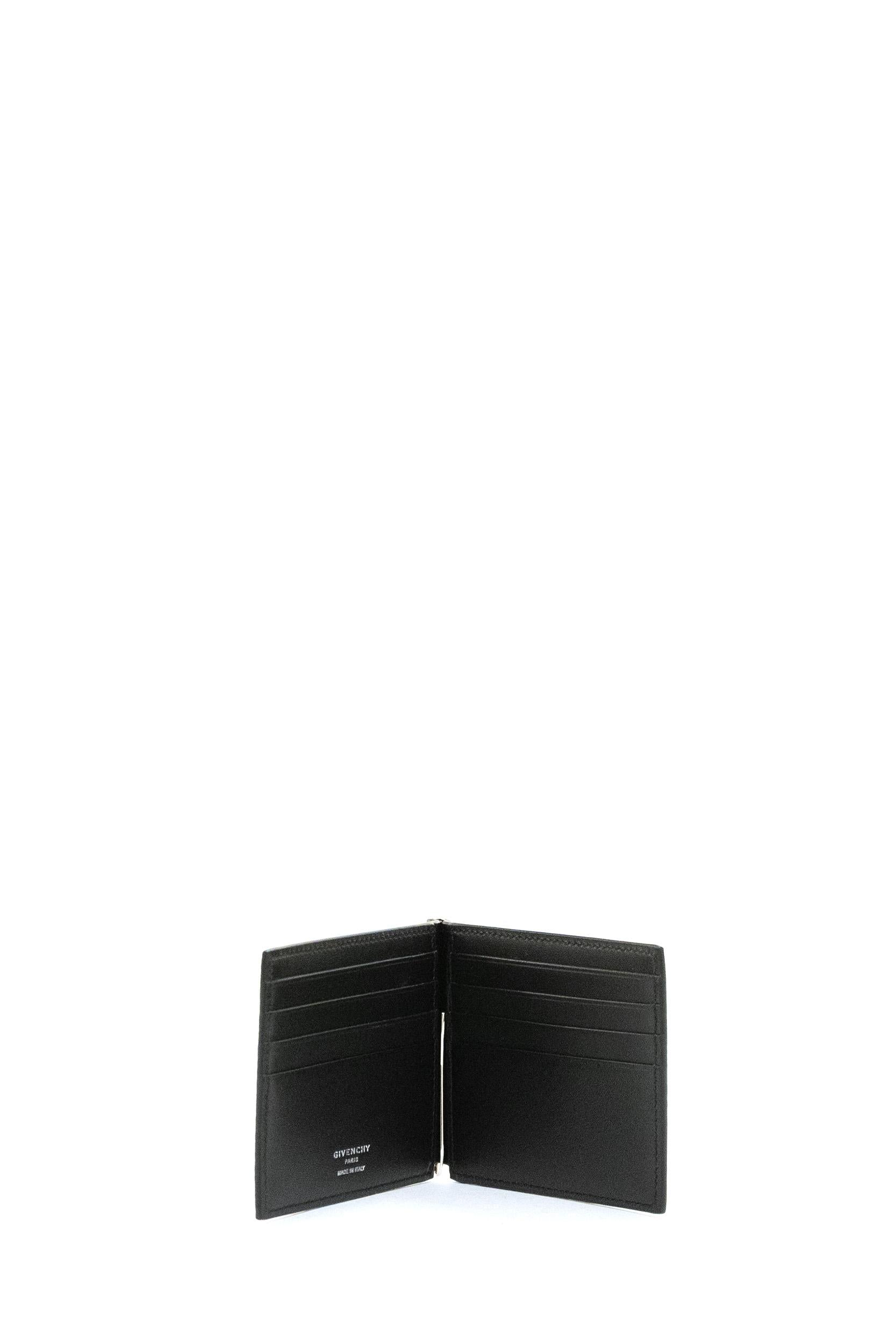 Portafoglio in pelle martellata di colore nero<BR/> BK60GQK213 001 GIVENCHY 