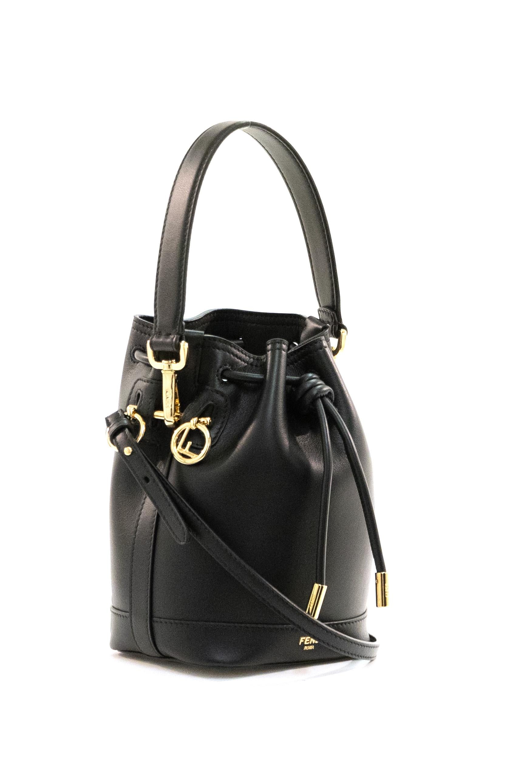 Borsa Mon Tresor nera<BR/> 8BS109 AYJ1 F0KUR FENDI 