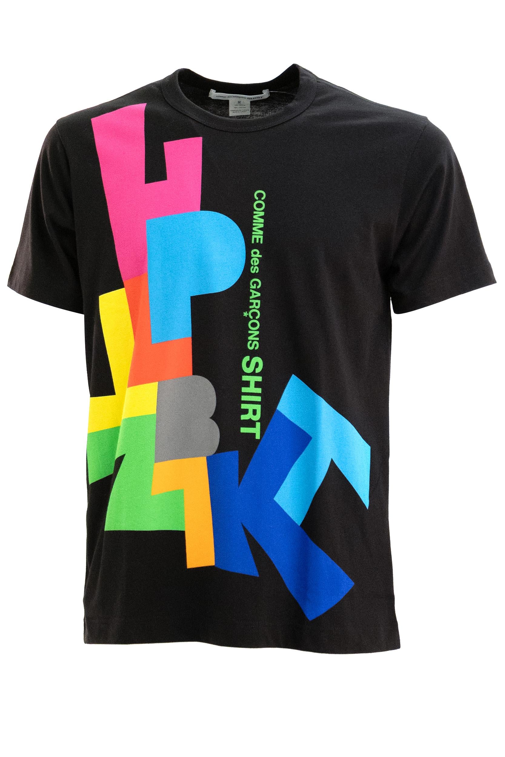 T-shirt Cotone Nero<BR/> FP-T002 1 CDG SHIRT 