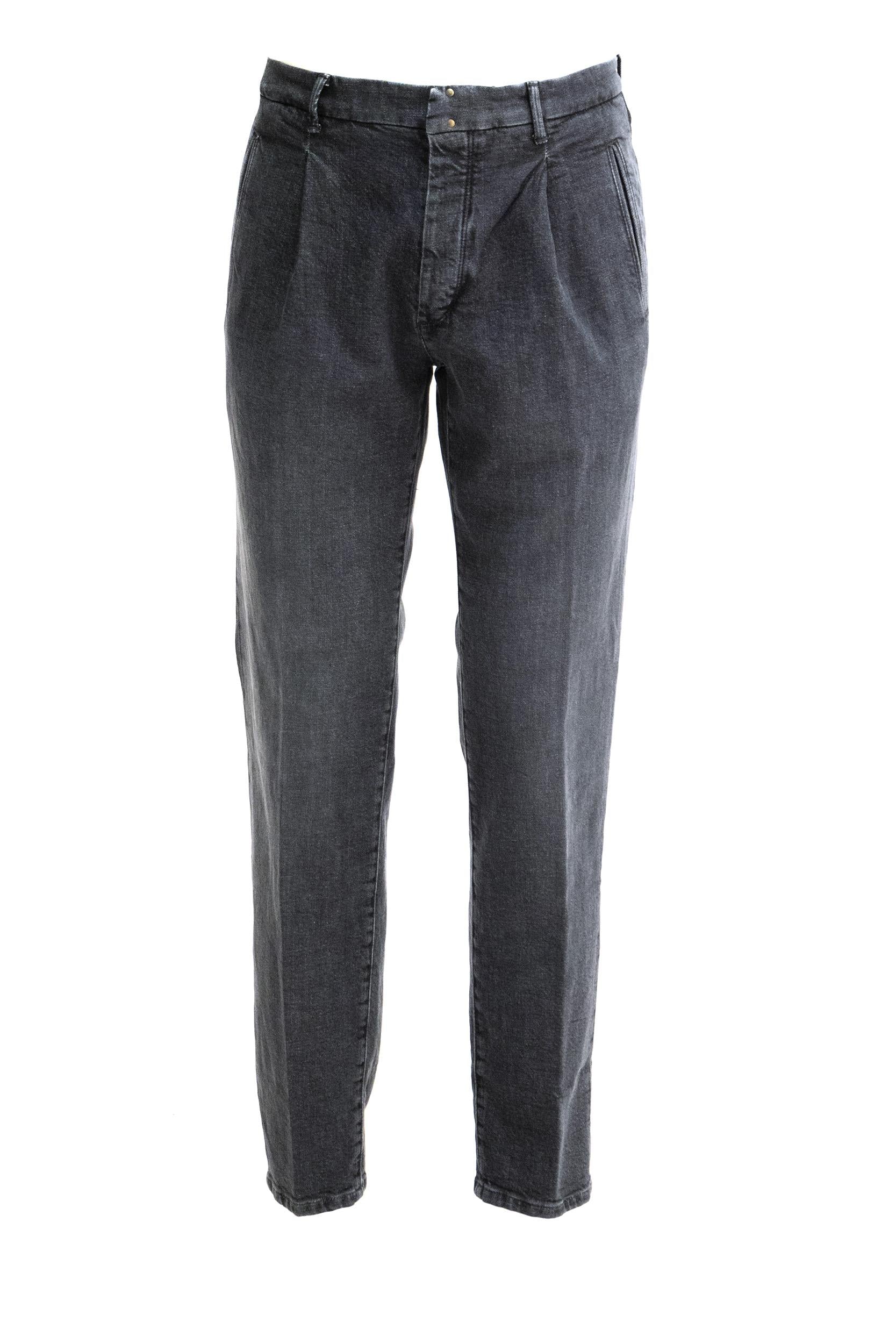 Jeans in denim color grigio<BR/> XT005C 3162A W01A INCOTEX BLUE DIVISION 