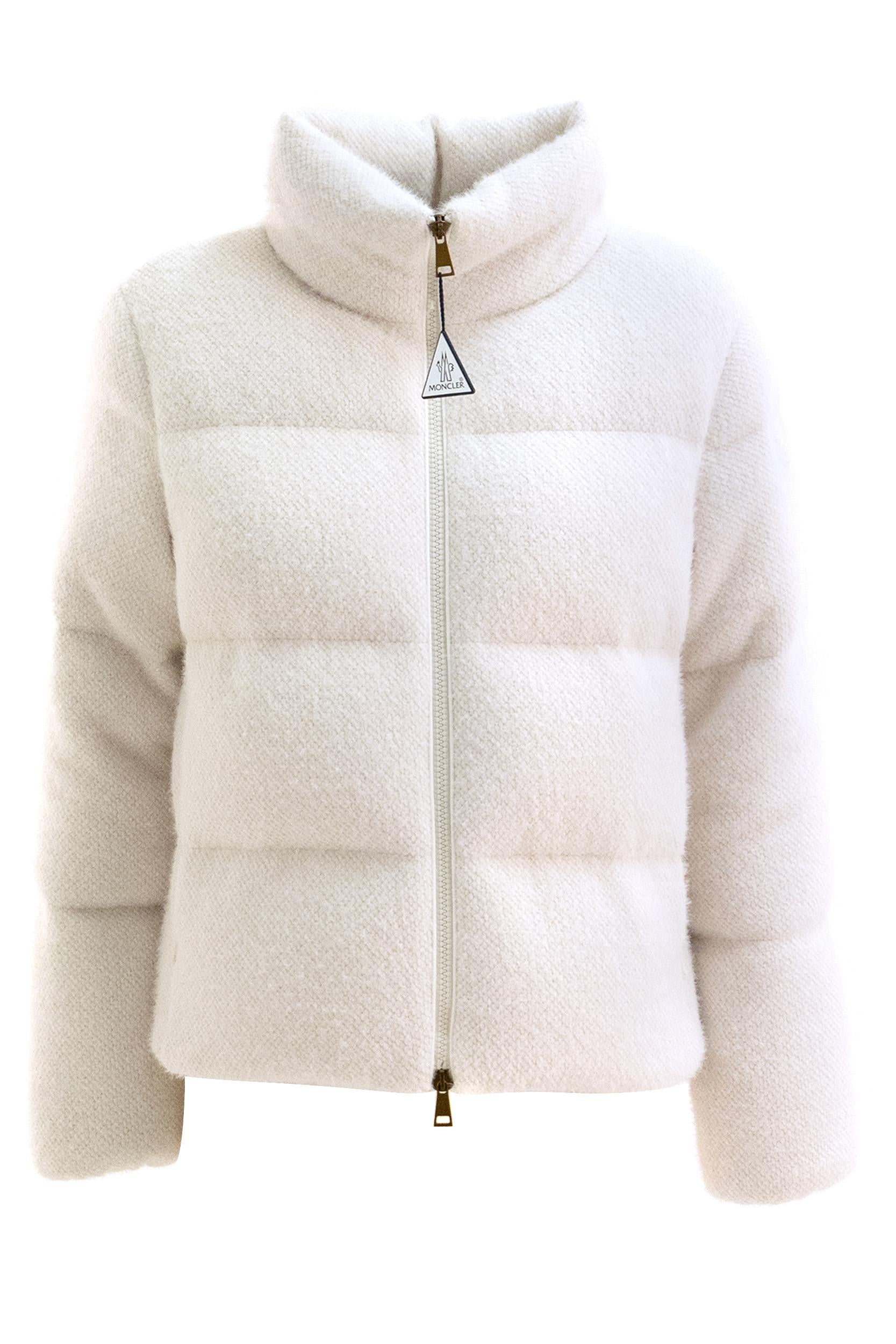 Piumino Mornas in jersey bianco<BR/> 1A002-14 89B4N 081 MONCLER 