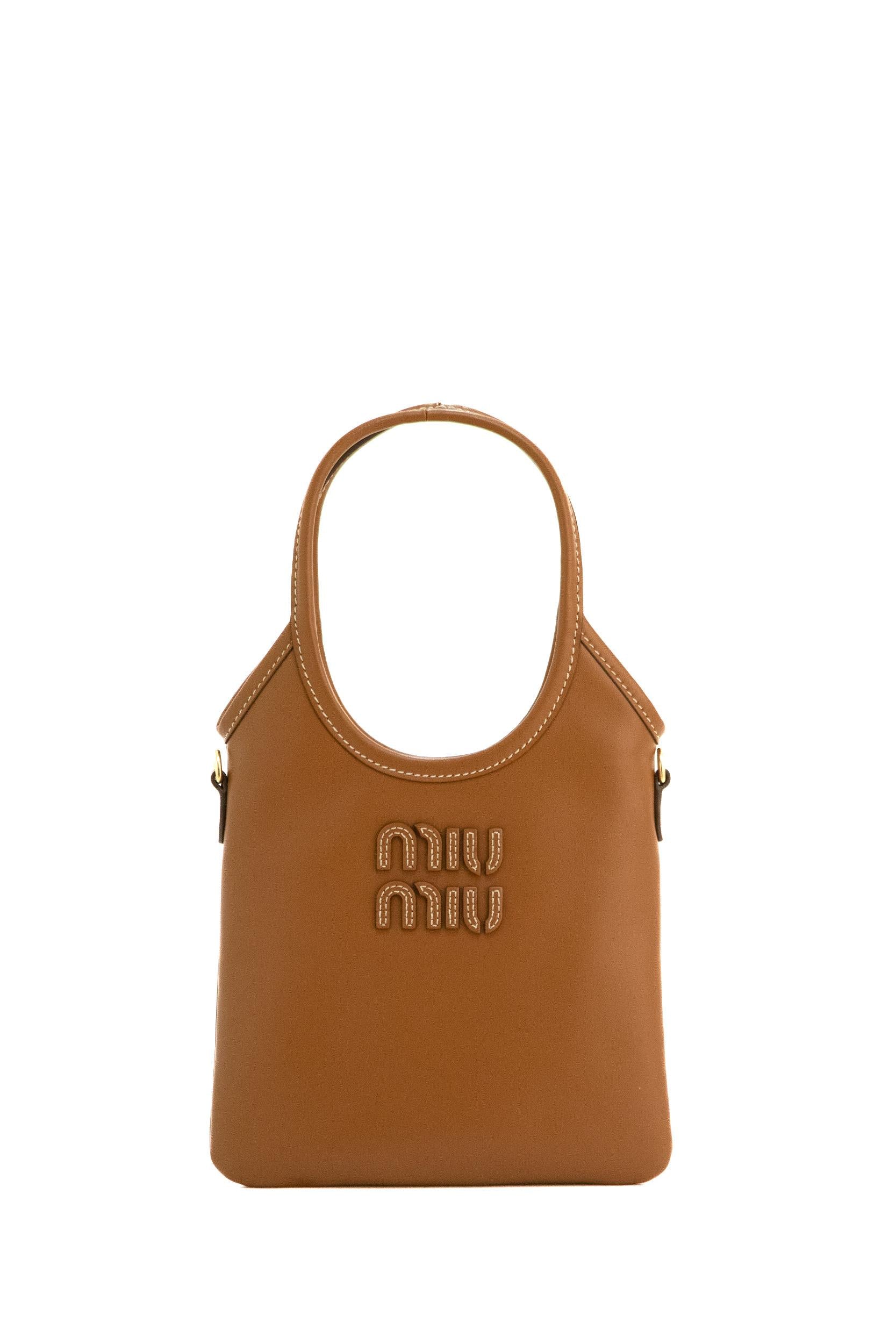 MIU MIU Borsa Ivy colore cuoio 5BA281 V OLN 2CRW F0046 MIU MIU 
