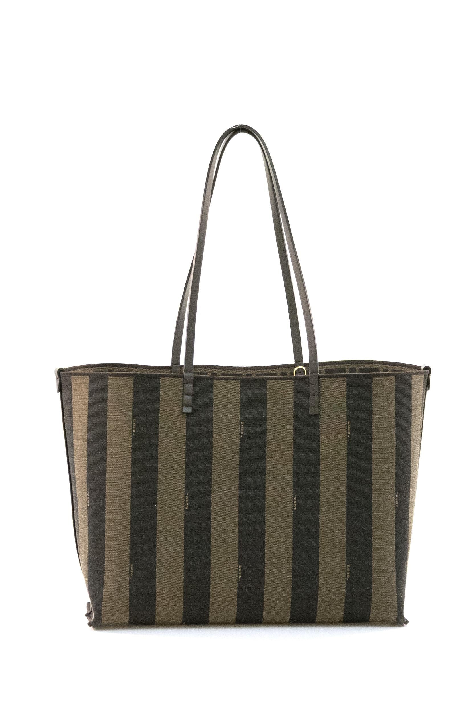 Borsa Roll reversibile in tessuto FF di colore marrone<BR/> 8BH428 AYDB F1GL7 FENDI 