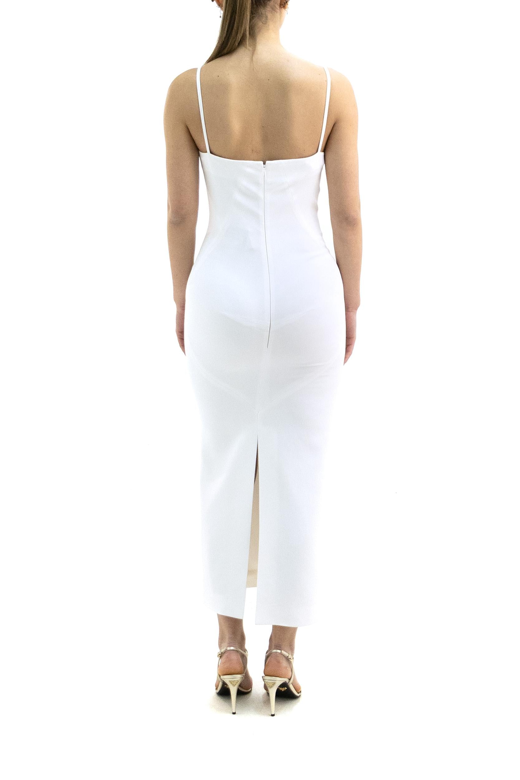Abito in crêpe cady color avorio<BR/> BW22SZ164K 105 GIVENCHY 