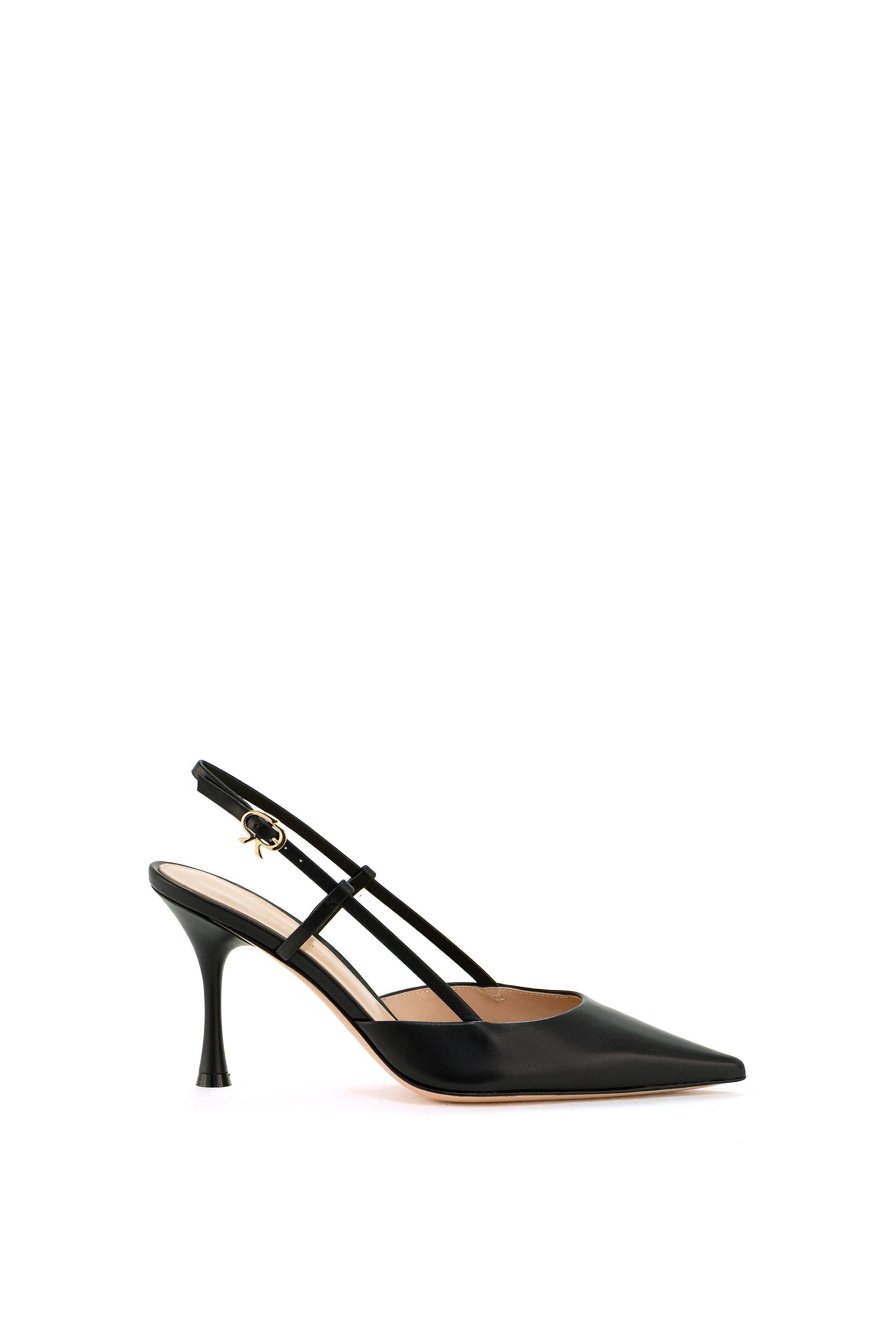 Slingback<BR/> G95335.85LAC.VITNERO NERO GIANVITO ROSSI 