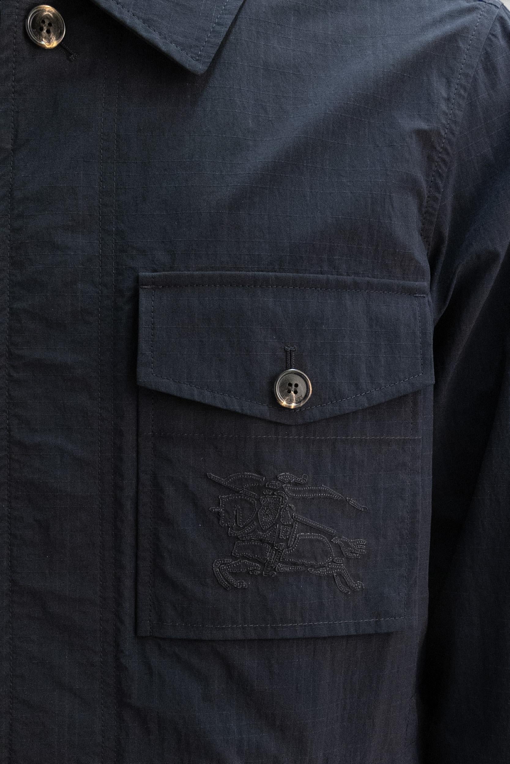 Giacca in nylon di colore blu<BR/> 8123123 NAVY BURBERRY 