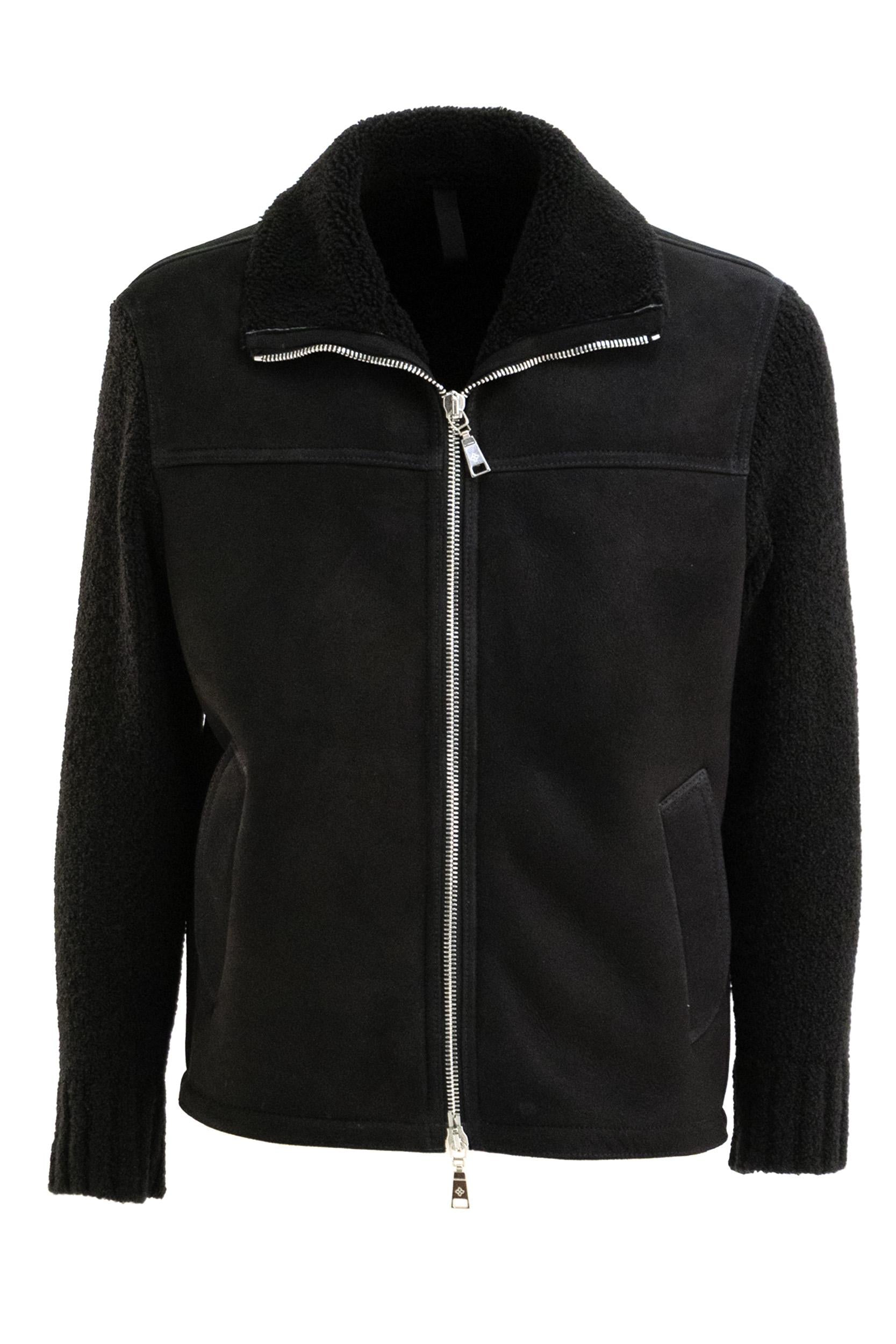 Giaccone Bobby in Montone Nero<BR/> BOBBY CHI25-09 NERO TAGLIATORE 