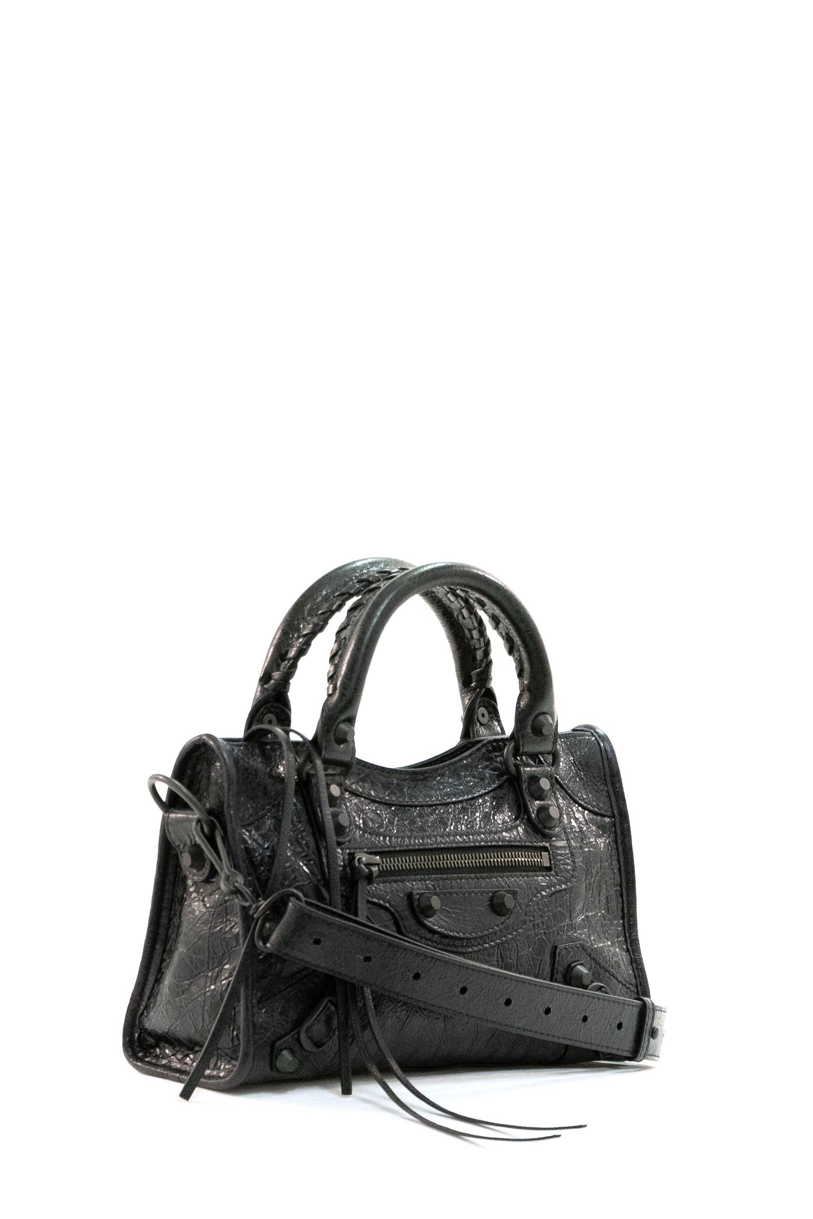 Borsa City in pelle Arena color nero <BR/> 806395 2ABEK 1000 BALENCIAGA 