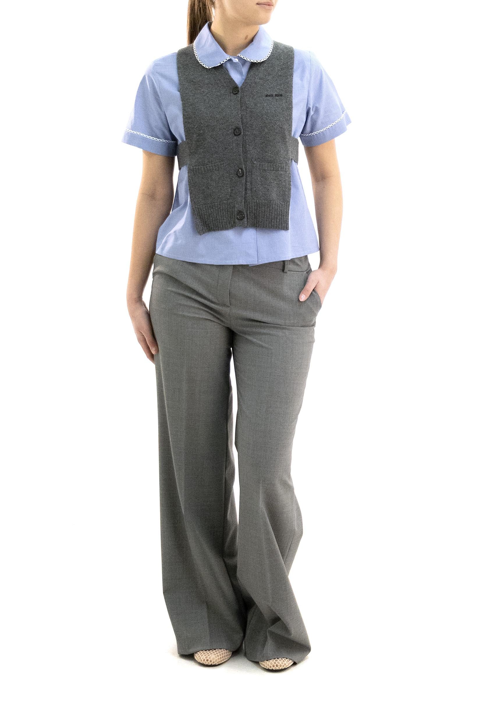 Cardigan Gilet in Cashmere<BR/> MMV380 S OOO 19RL F0480 MIU MIU 