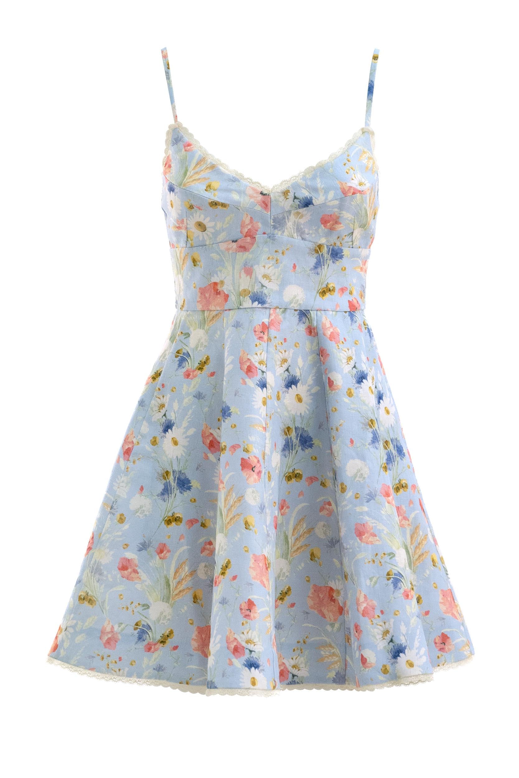 Abito <BR/> 4274DSS252 BLUE BOQUET ZIMMERMANN 