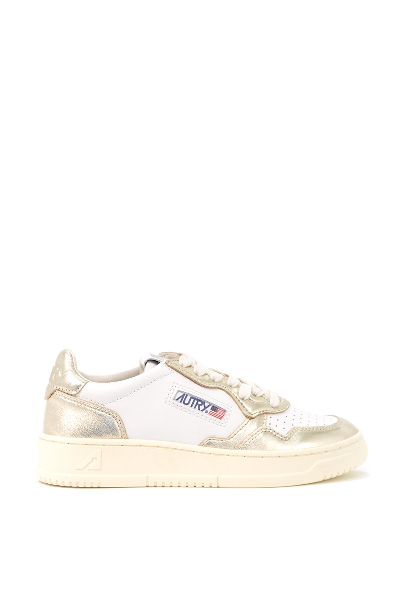 Sneakers basse bianche platino AULW WB16 WHT/PLATINUM AUTRY 