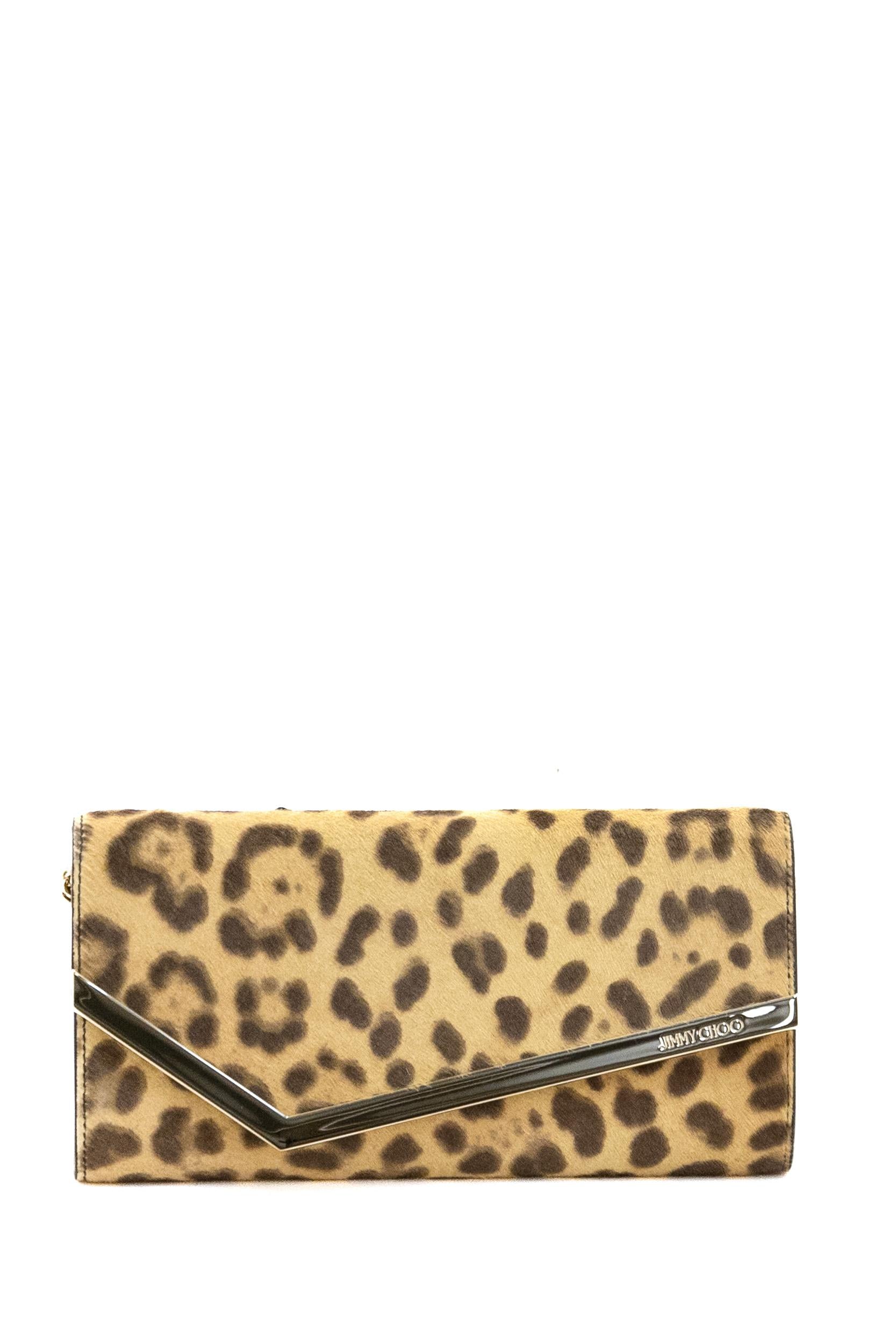 Clutch Emmie<BR/> EMMIE LOP NATURAL/LIGHT GOLD JIMMY CHOO 