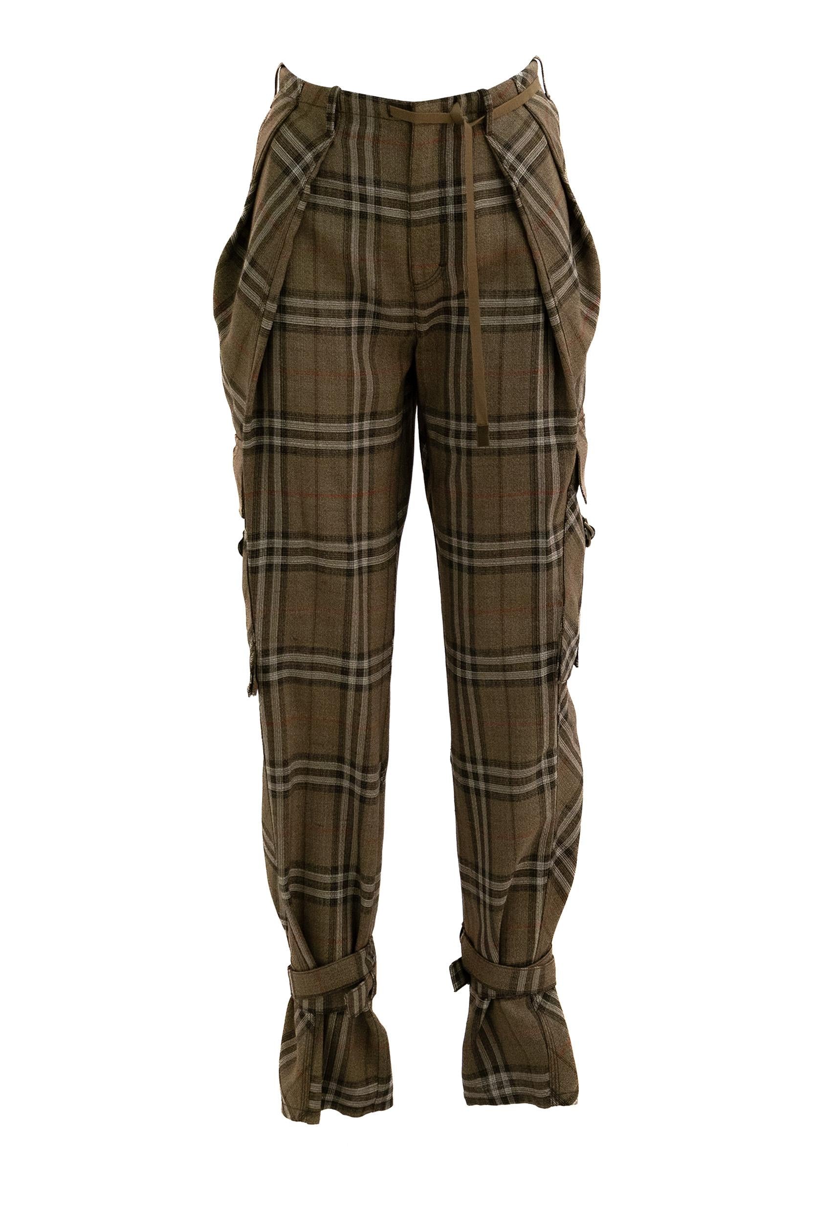 Pantaloni Cargo<BR/> 8107907 BRUSH CHECK BURBERRY 
