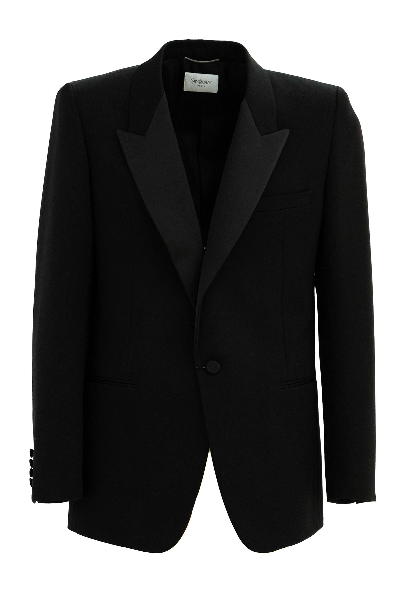 Giacca Smoking<BR/> 820004 Y7E63 1000 SAINT LAURENT 