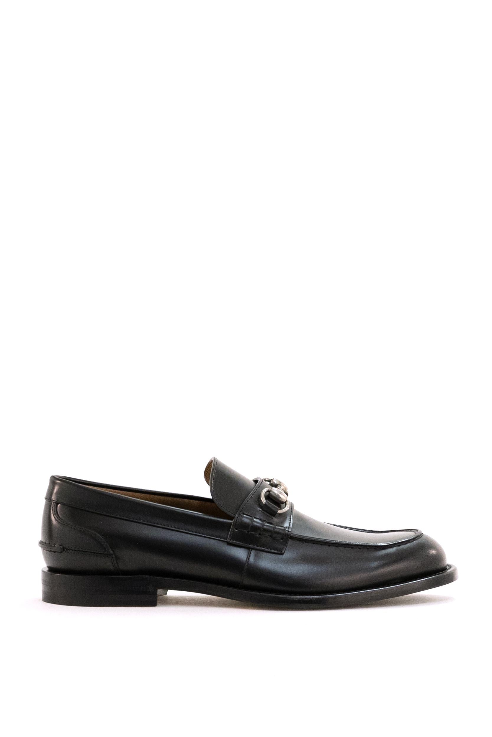Mocassini in pelle di colore nero<BR/> 851398 AAFAR 1000 GUCCI 